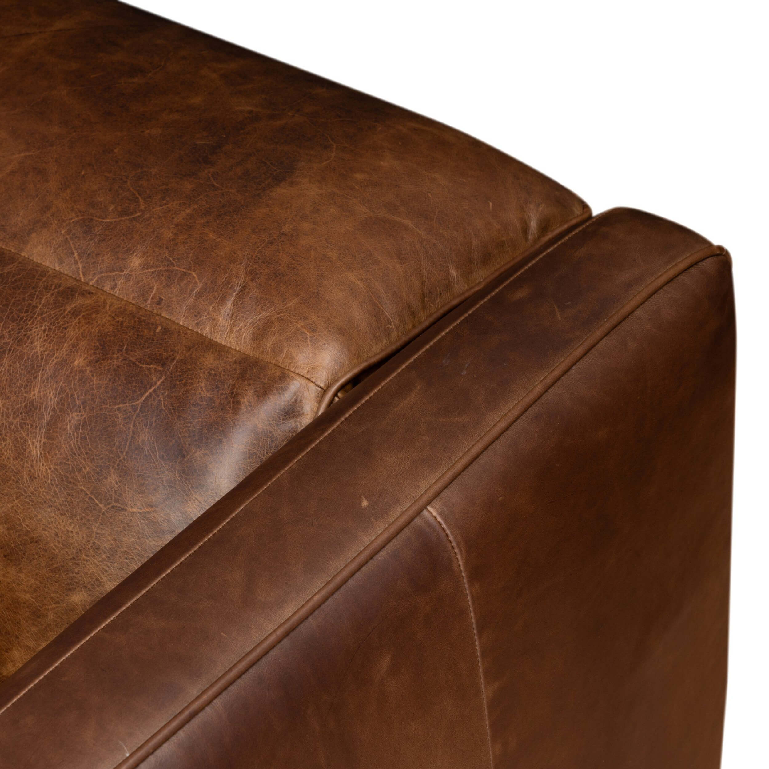 Kenlee Leather Power Recliner 5 Piece Sectional, Raleigh Cigar by Four hands - Image 3