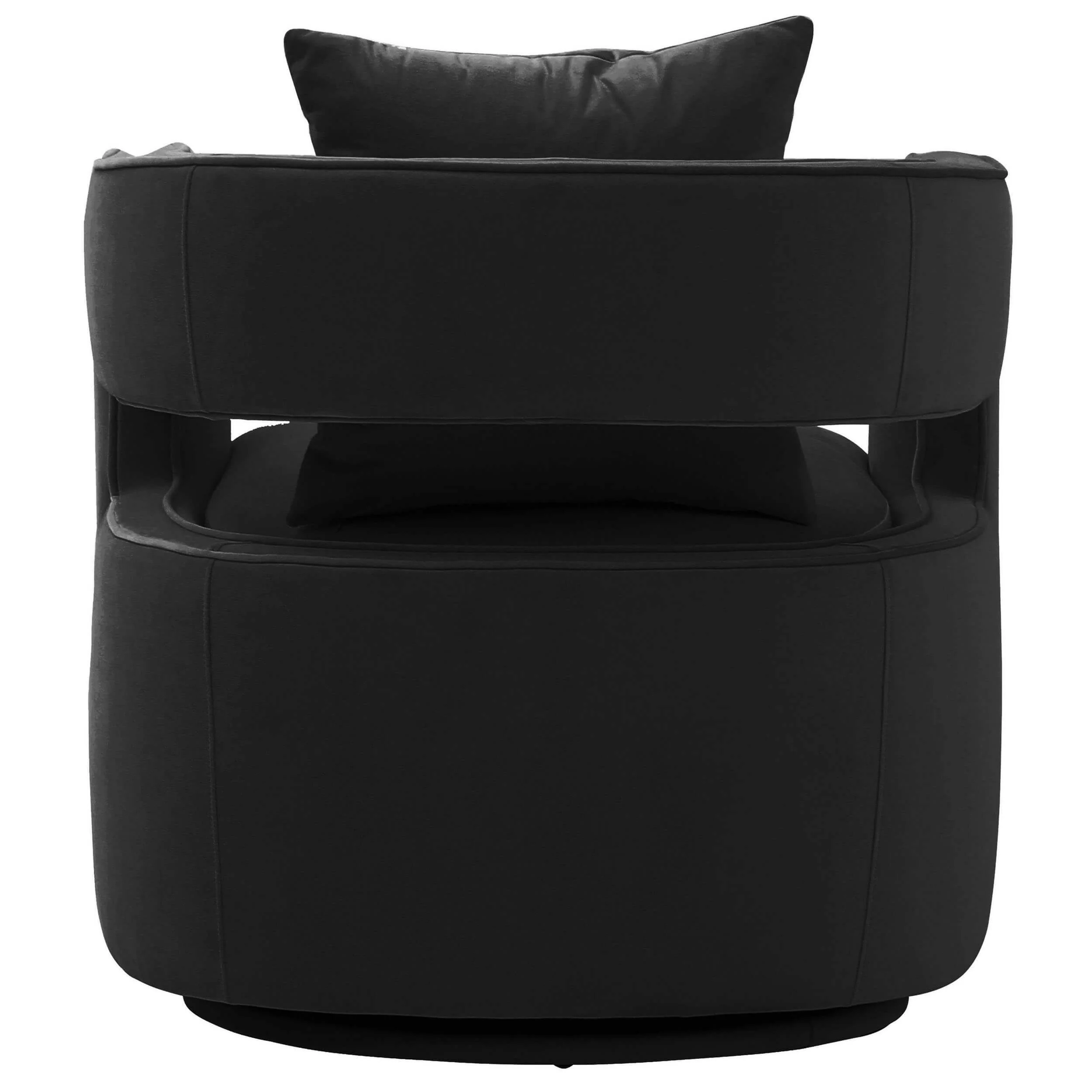 Kenneth Swivel Chair, Black - Image 3