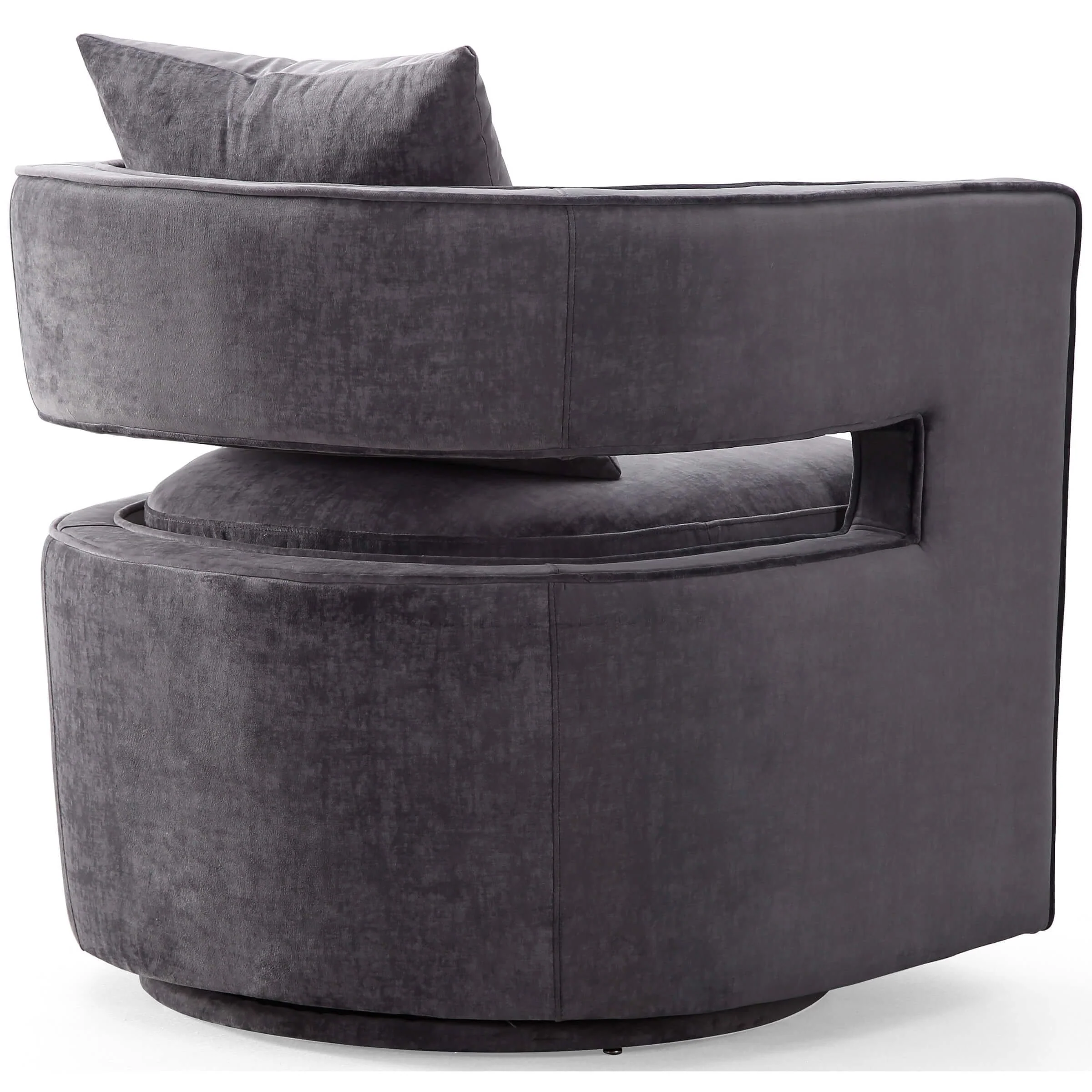 Kenneth Swivel Chair, Grey - Image 4