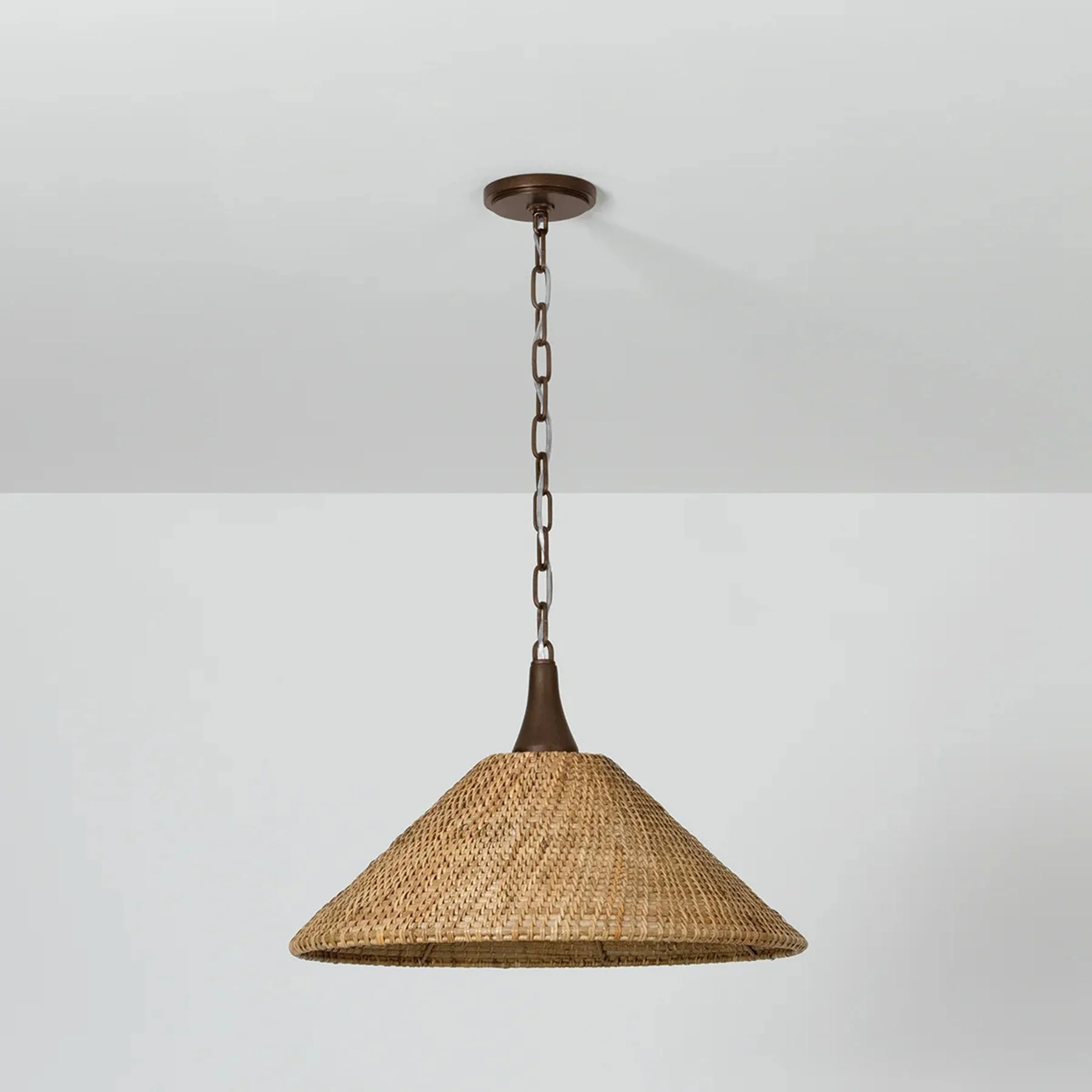 Kenzo Wide Pendant, Bronze Leaf - Image 2