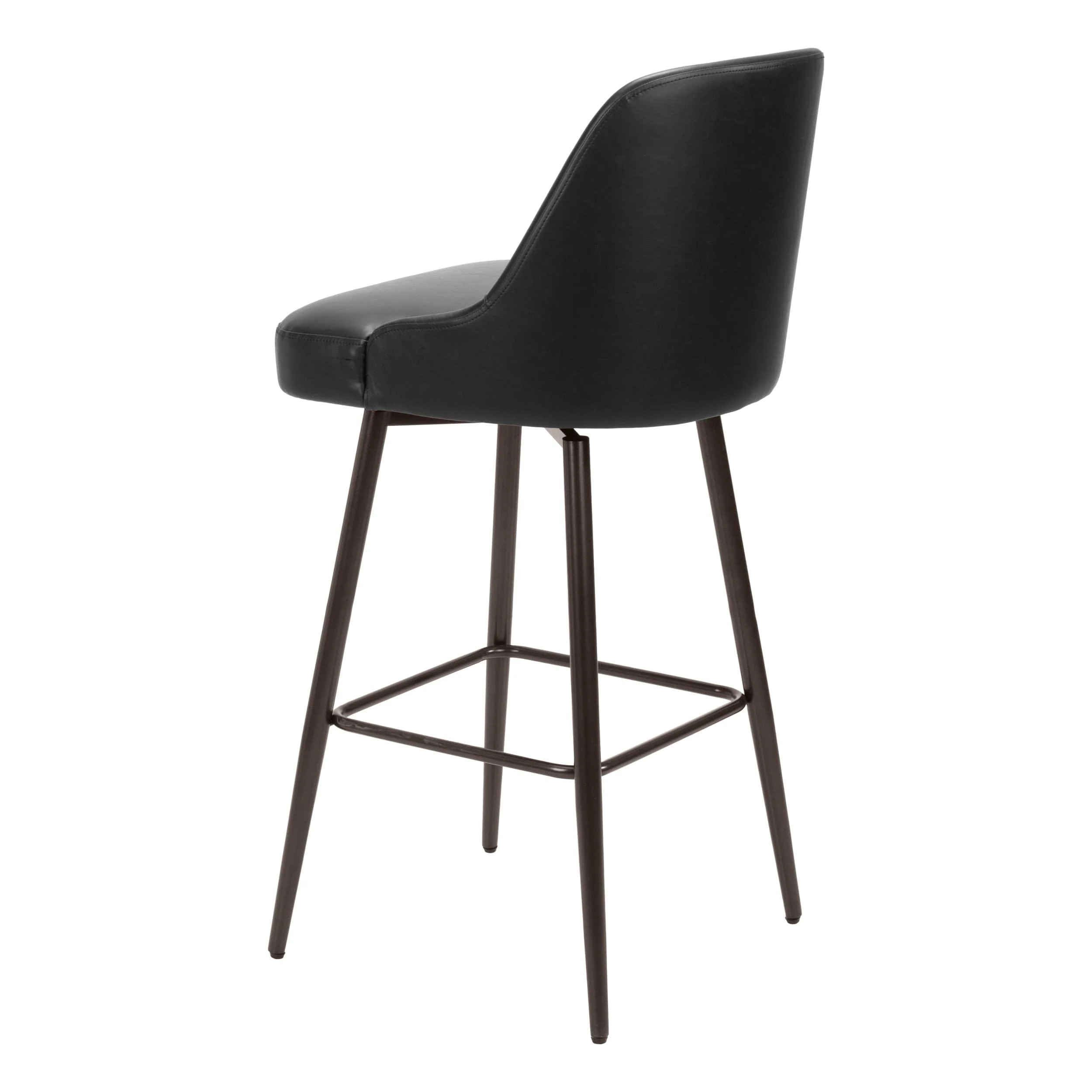 Keppel Swivel Bar Stool, Black - Image 6