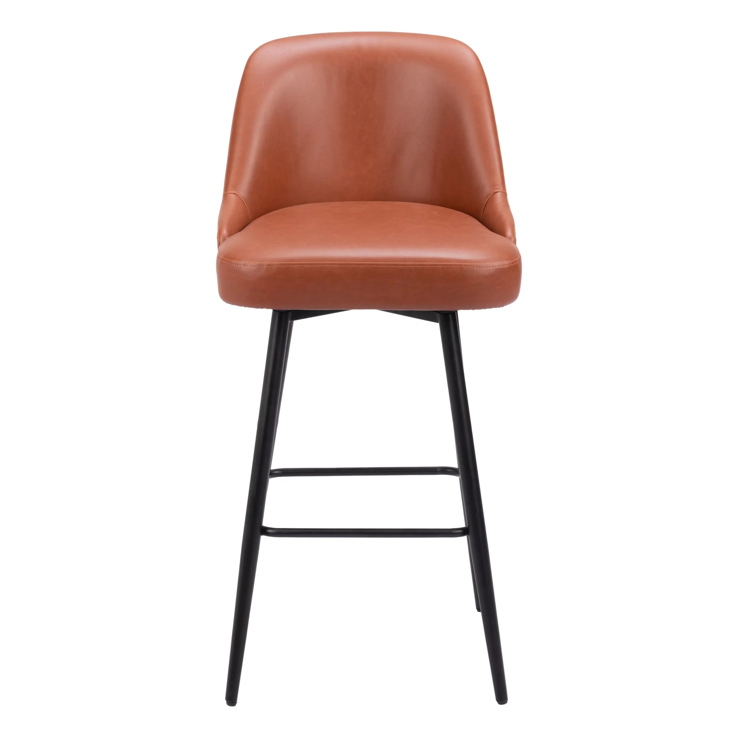 Keppel Swivel Bar Stool, Brown - Image 2