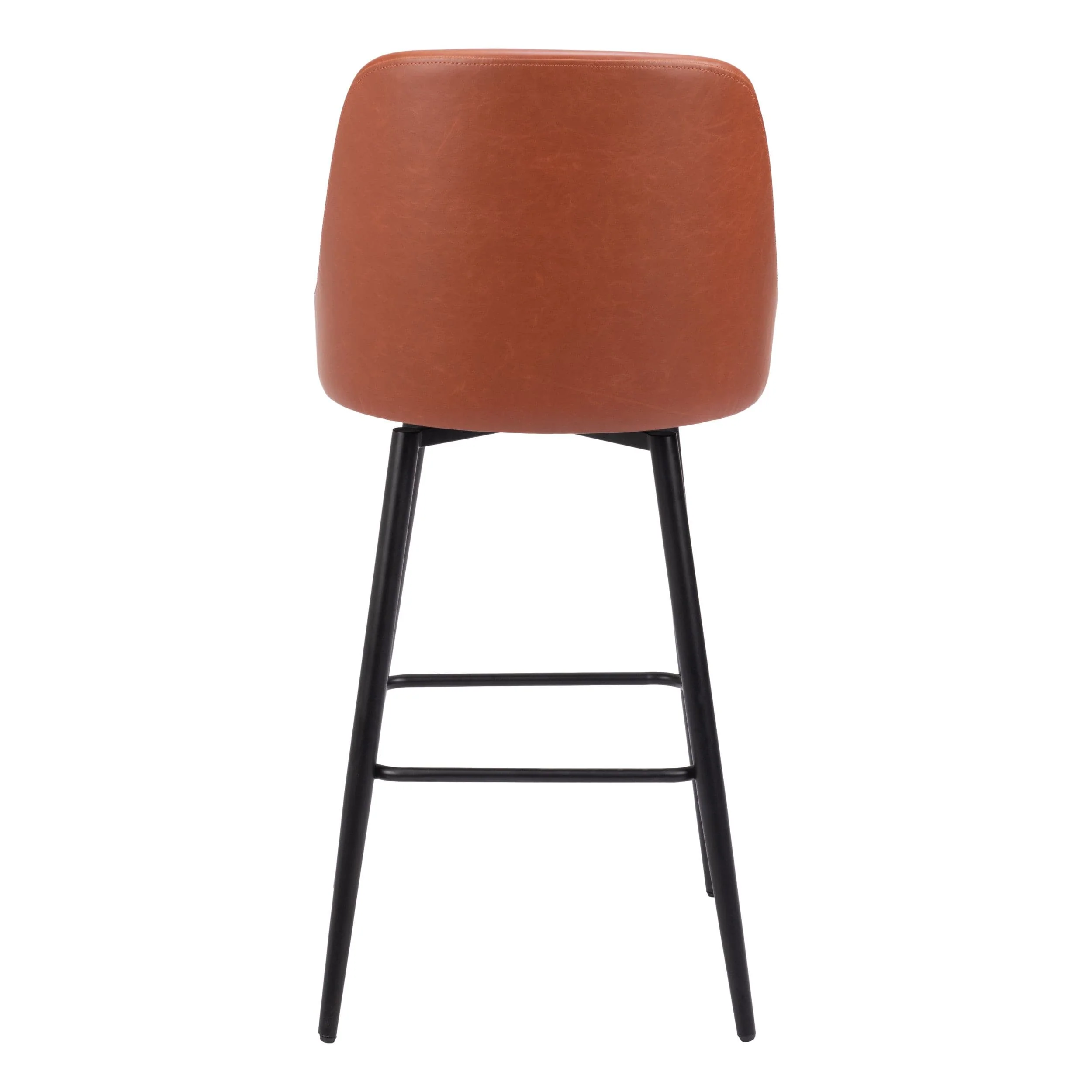 Keppel Swivel Bar Stool, Brown - Image 3