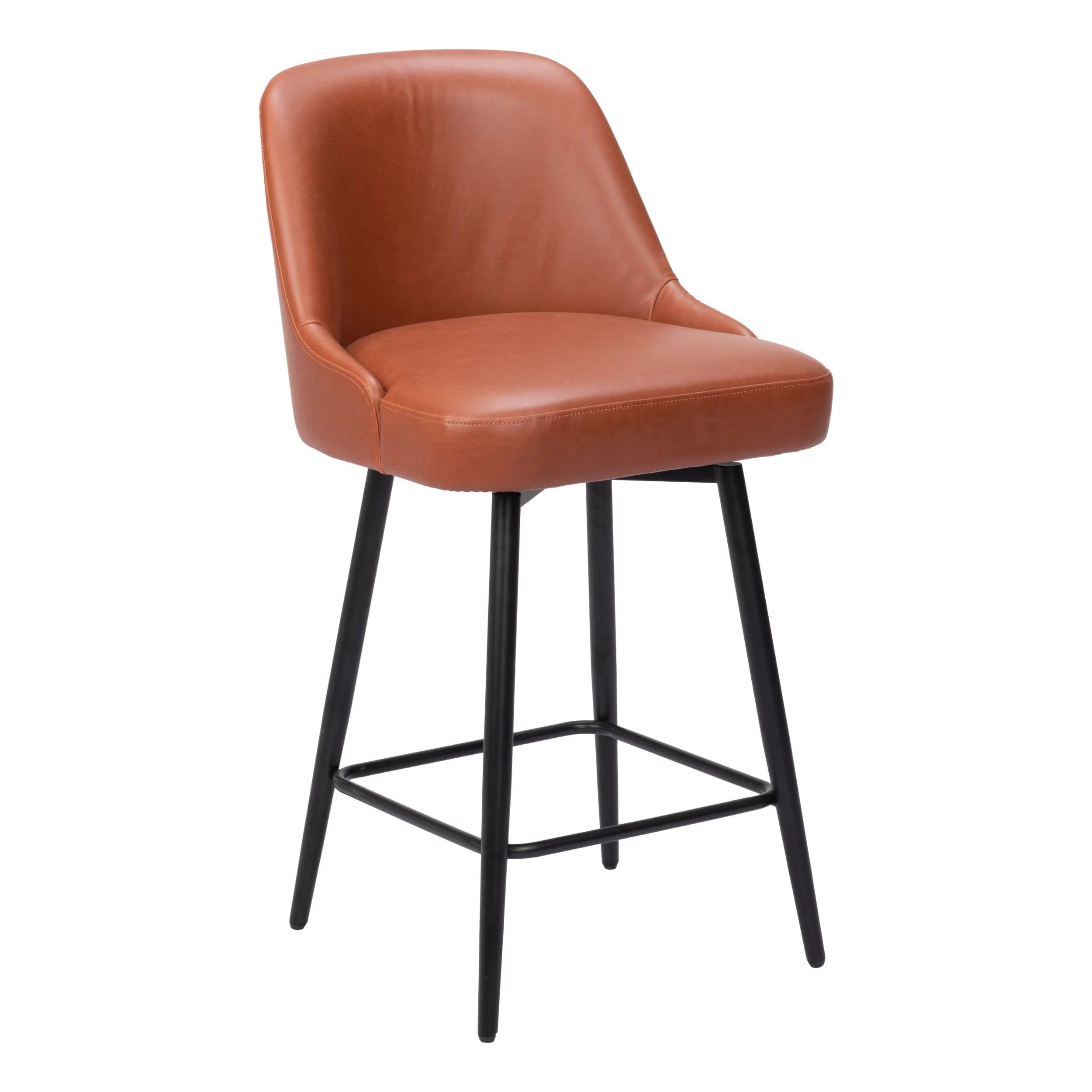 Keppel Swivel Counter Stool, Brown - Image 8