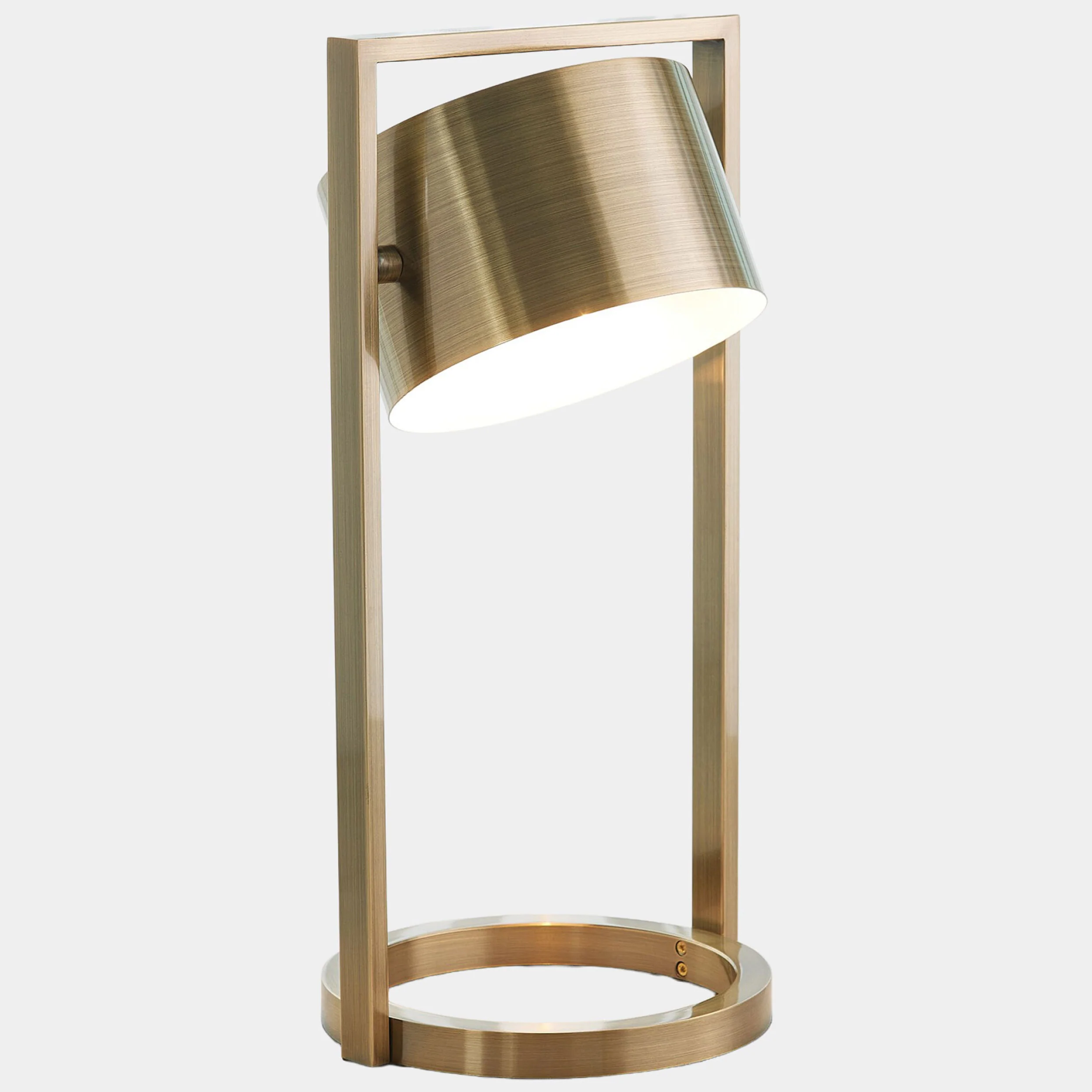 Key Light Table Lamp, Antique Brass - Image 2