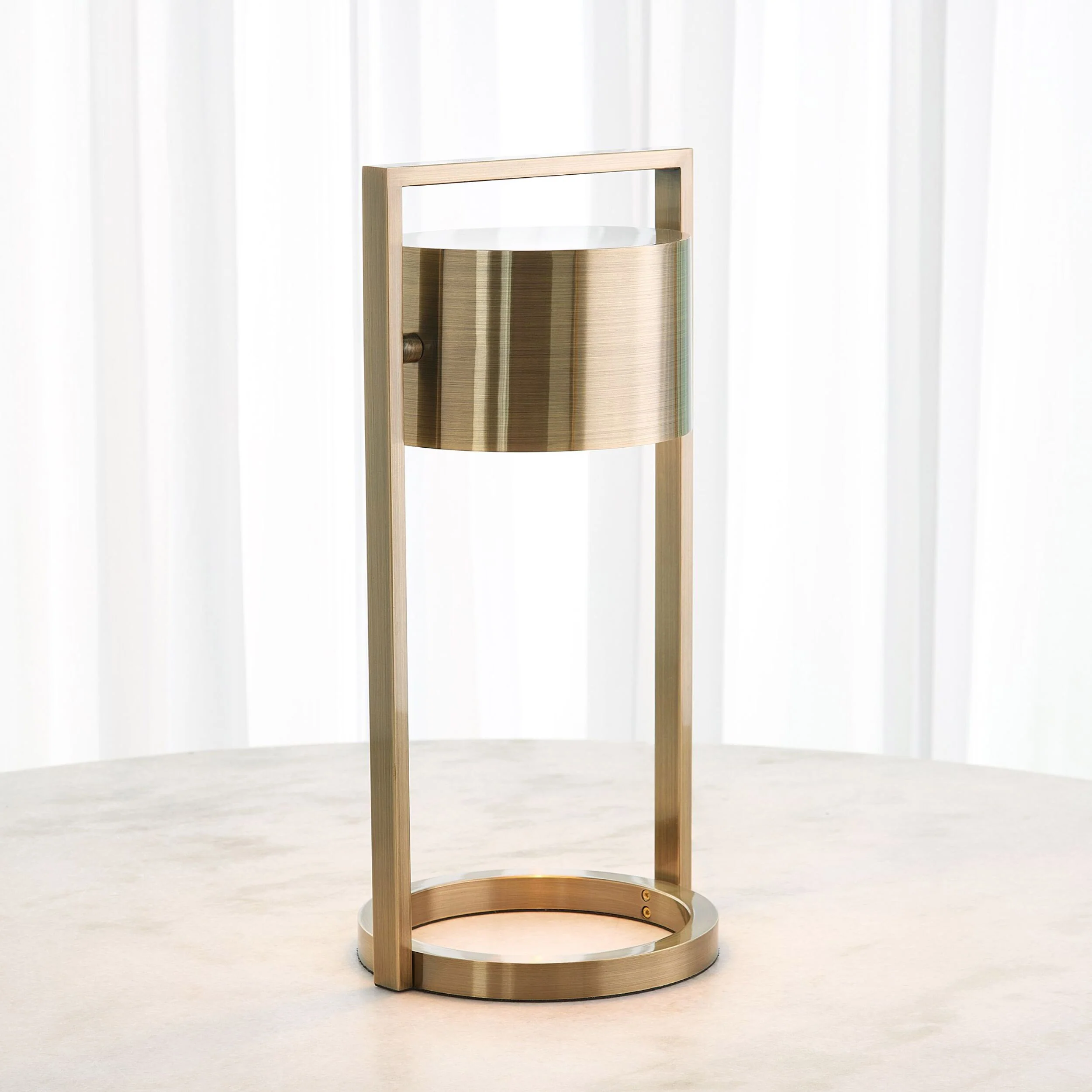 Key Light Table Lamp, Antique Brass - Image 7