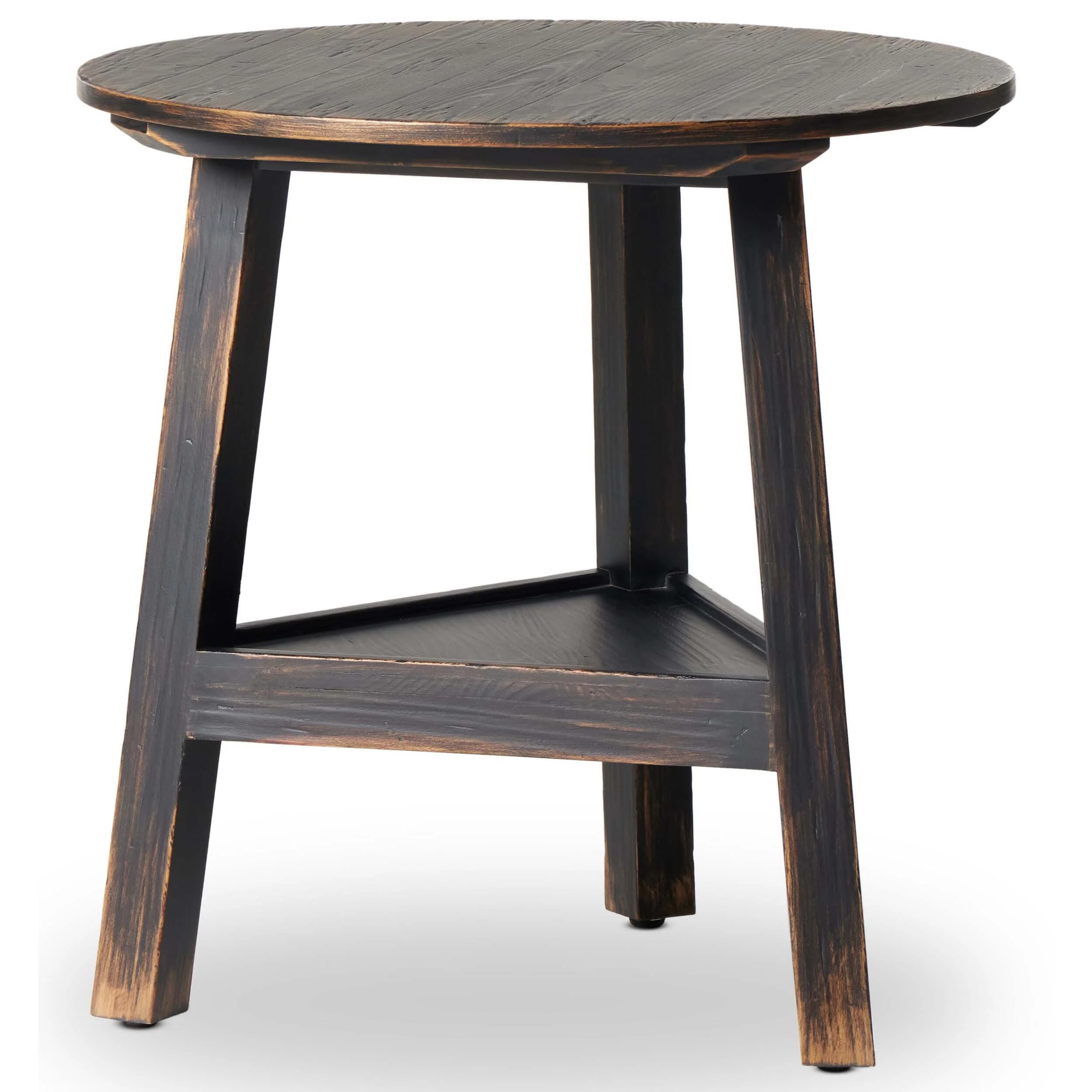Kickapoo River Cricket Table, Distressed Black by Four Hands - Image 4