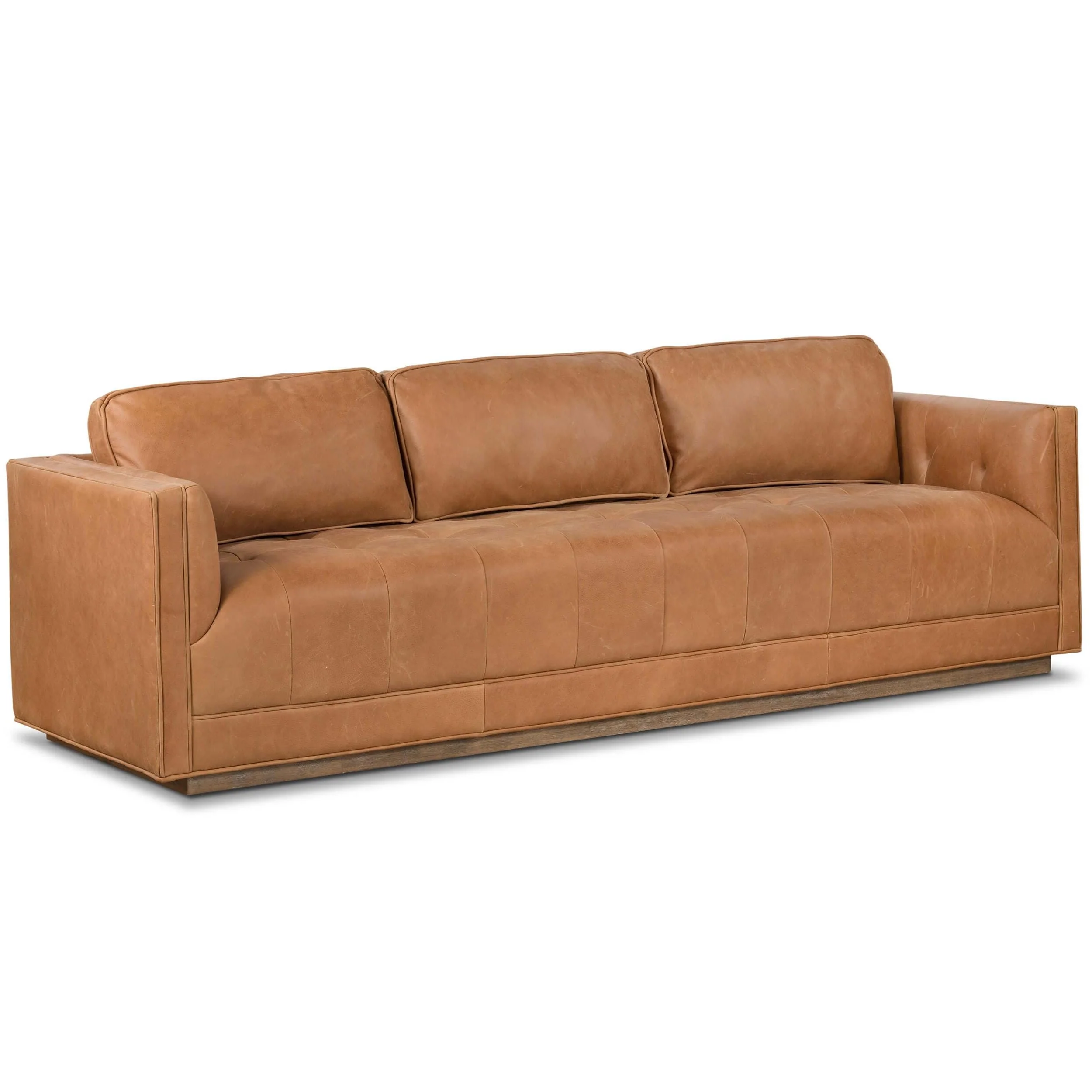 Kiera Leather Sofa, Palermo Cognac by Four Hands - Image 2