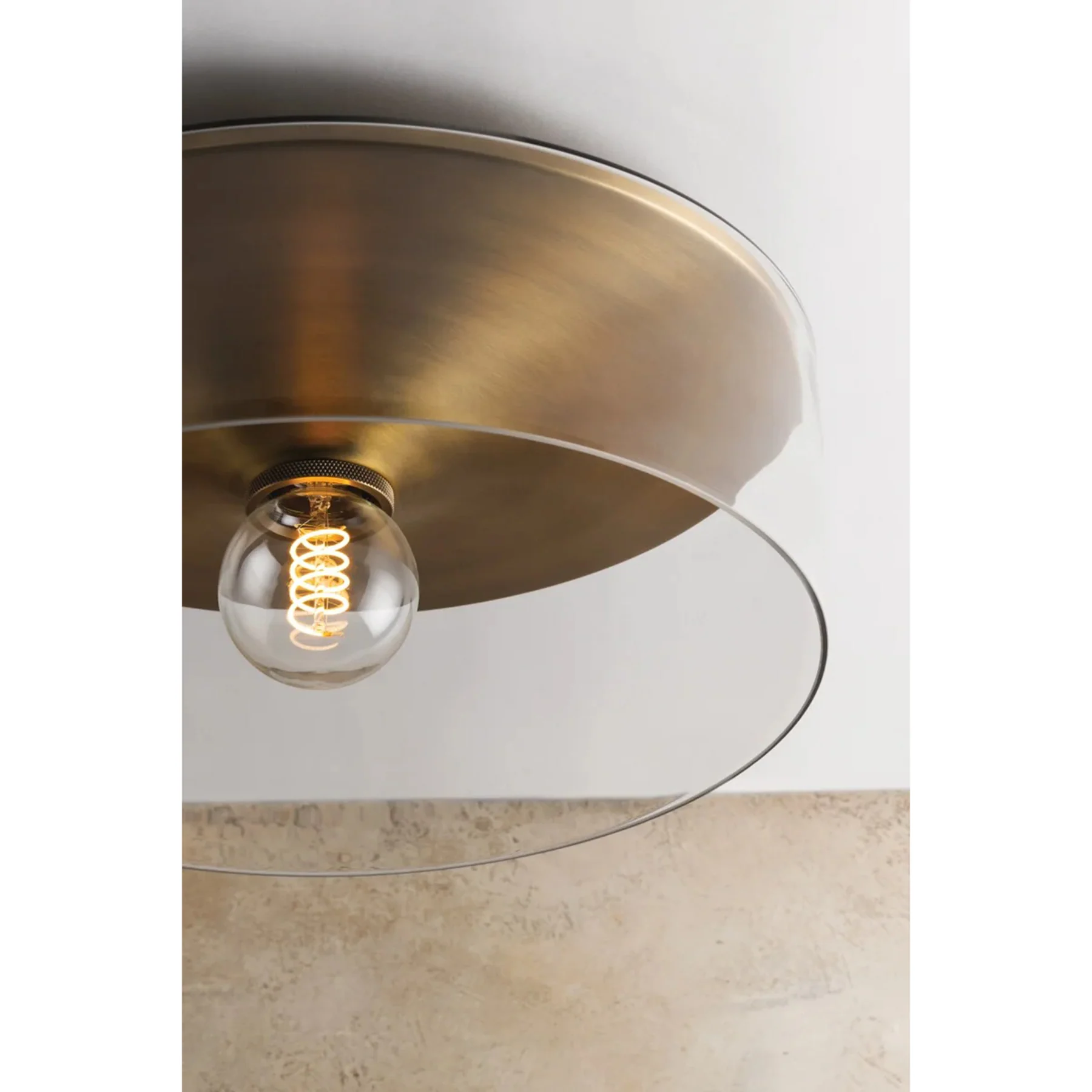 Killian Flush Mount, Patina Brass - Image 3