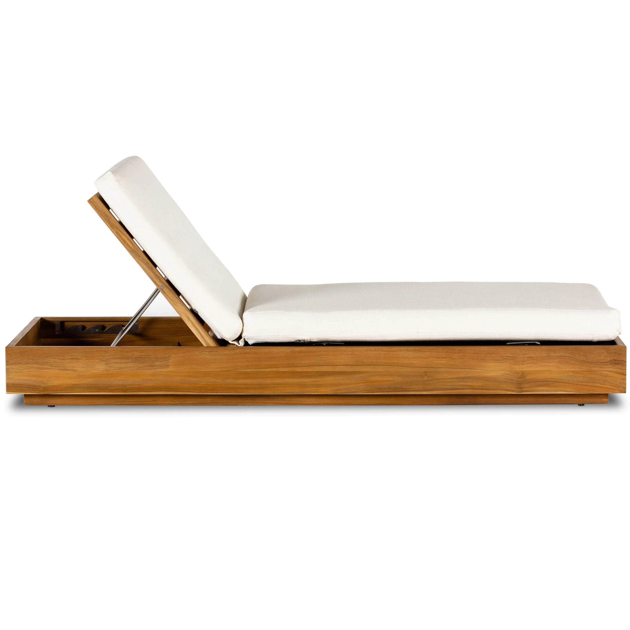 Kinta Outdoor Chaise, Faye Cream by Four Hands - Image 2