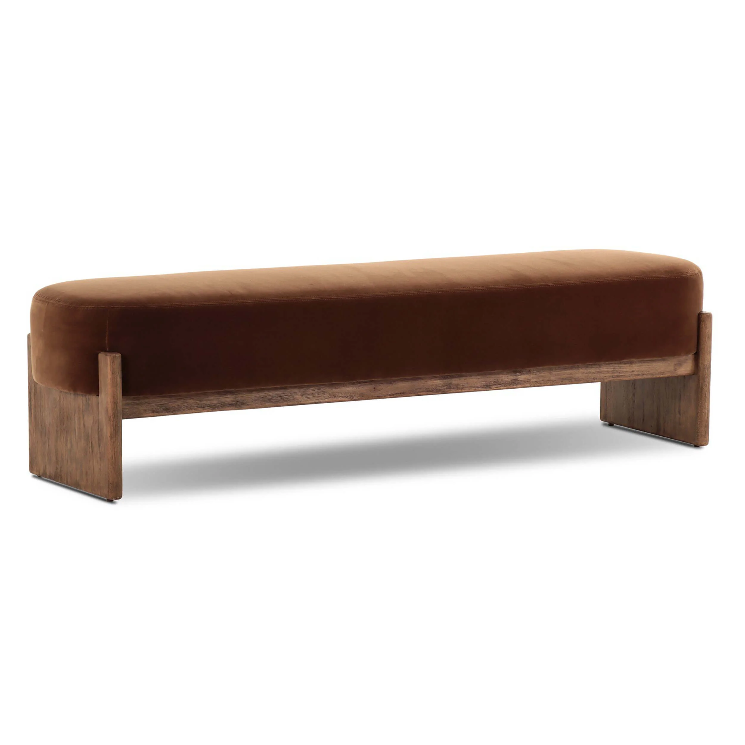 Kirby 75.5" Accent Bench, Surrey Ochre by Four Hands