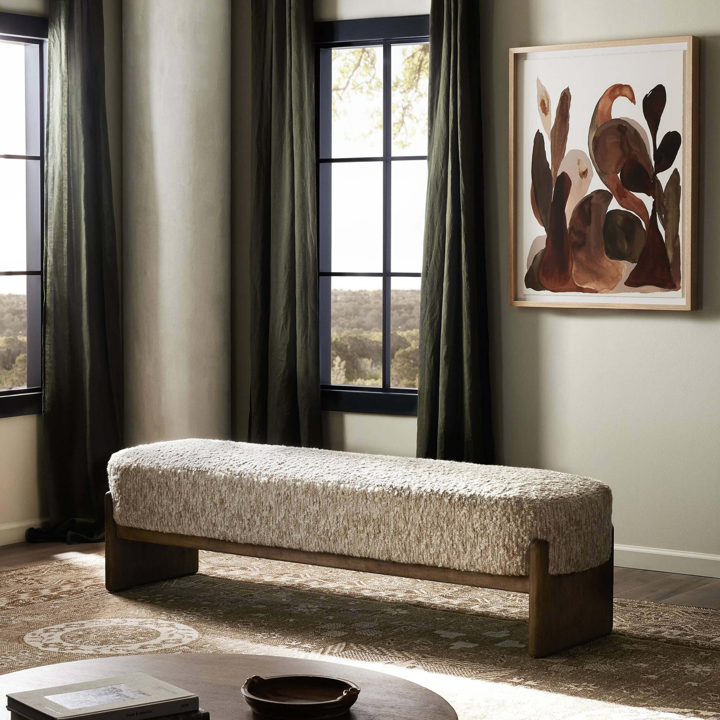 Kirby Bench, Solema Cream by Four Hands - Image 5