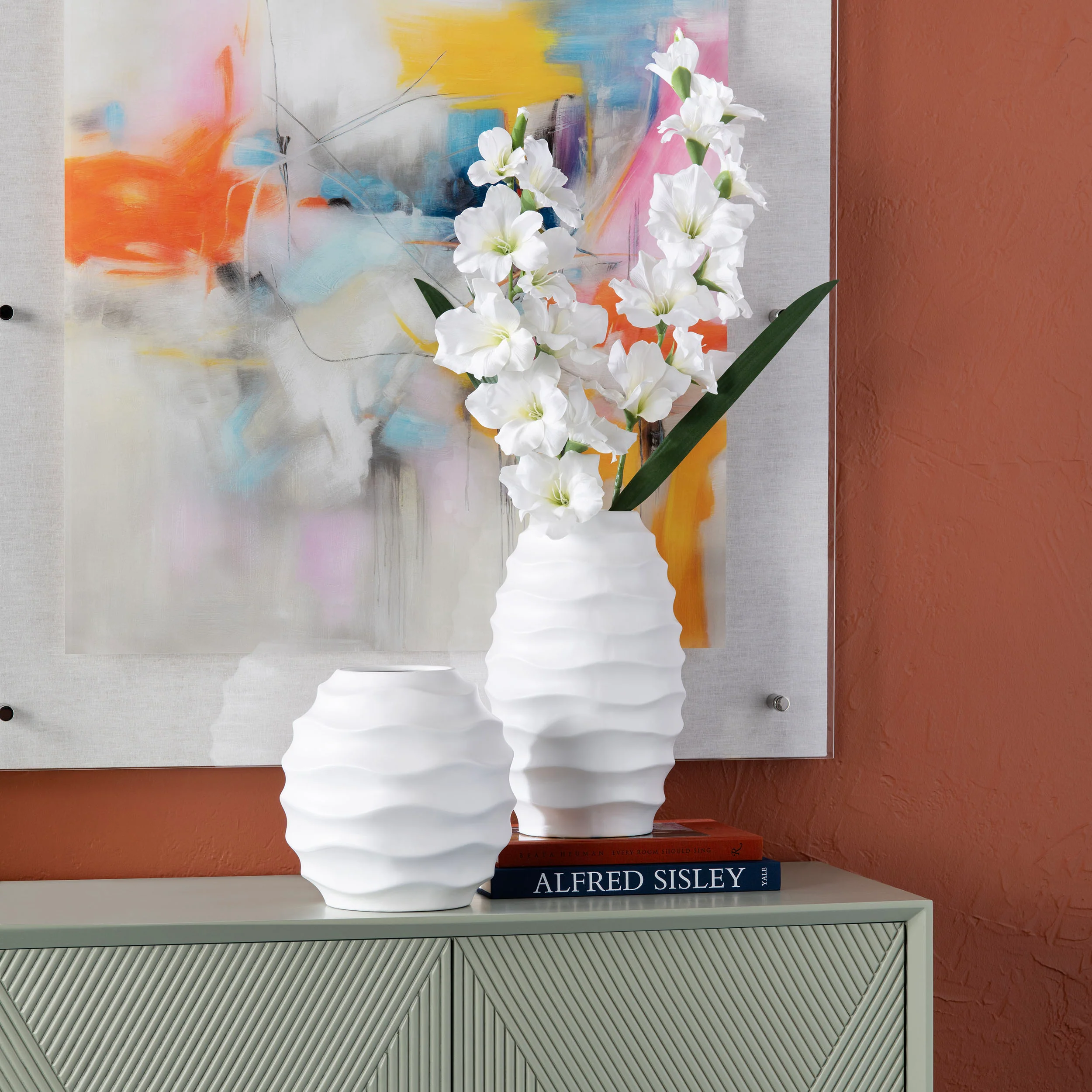 Kittredge Vases, White - Image 3