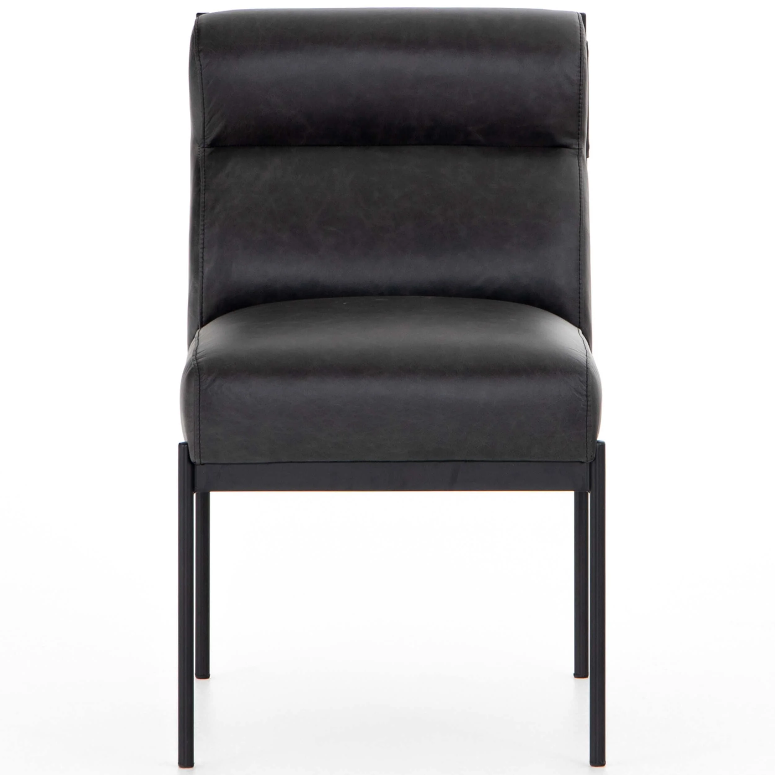 Klein Leather Dining Chair, Sonoma Black, Set of 2 by Four Hands - Image 2