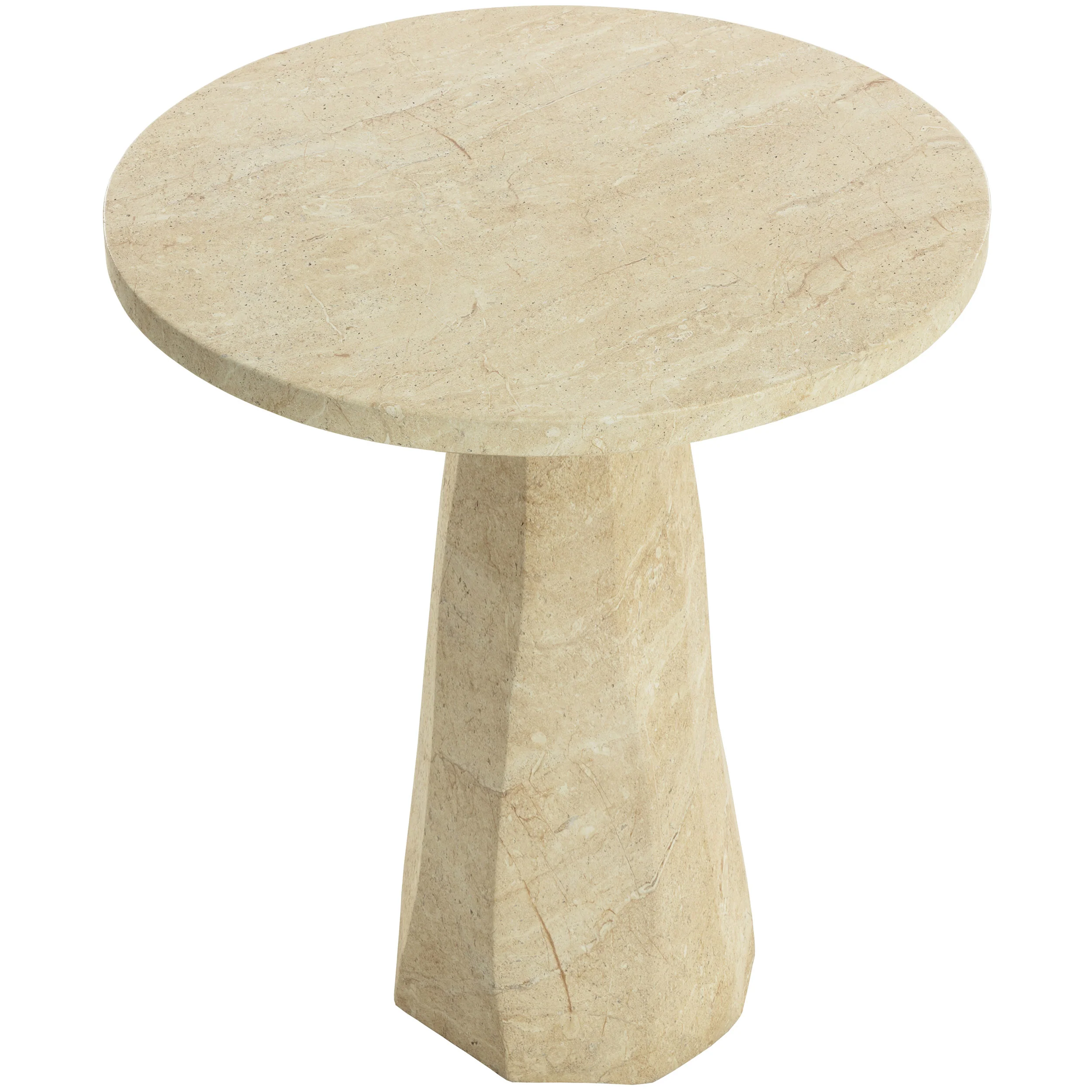 Kliff Bar Table, Travertine Look - Image 2