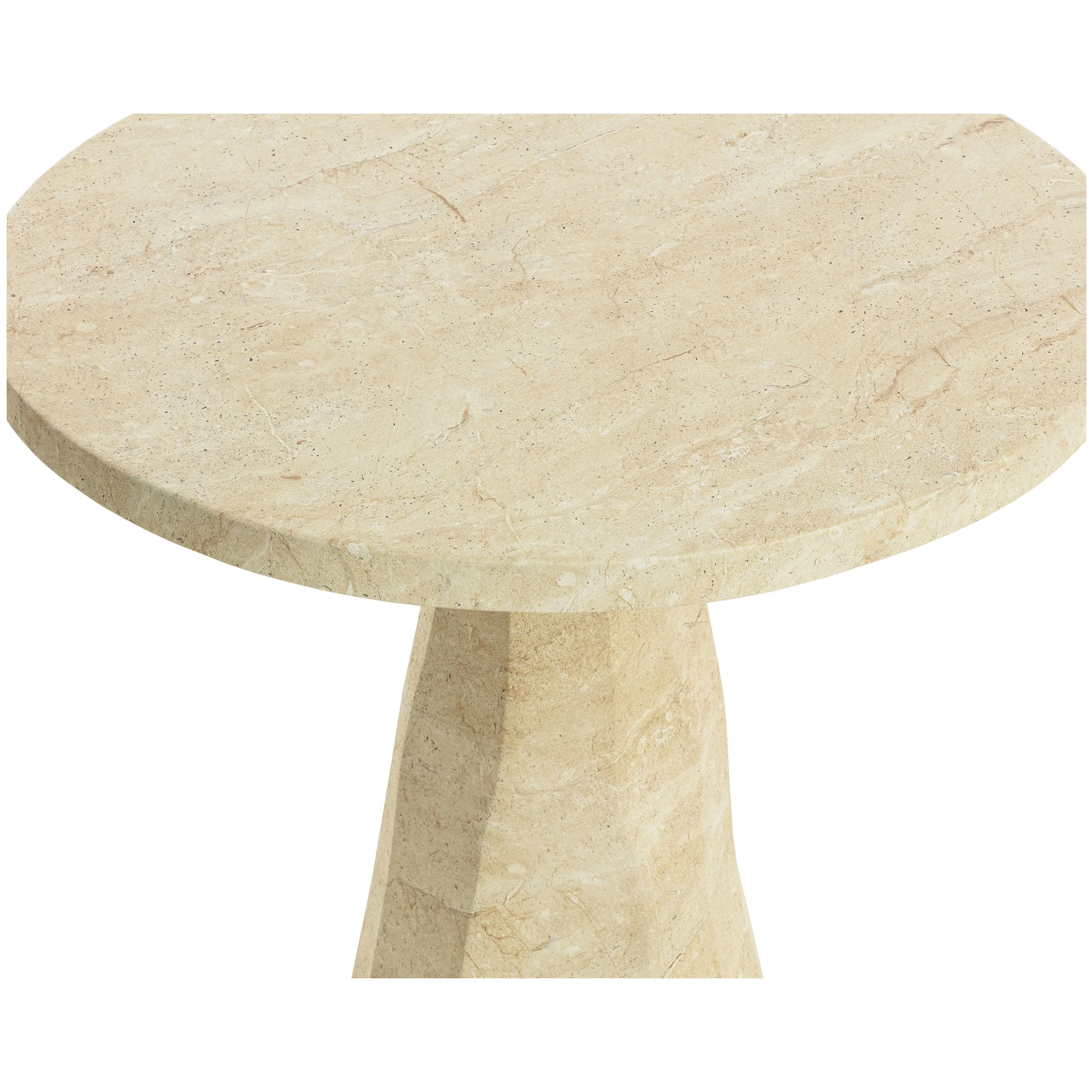 Kliff Bistro Table, Travertine Look - Image 3