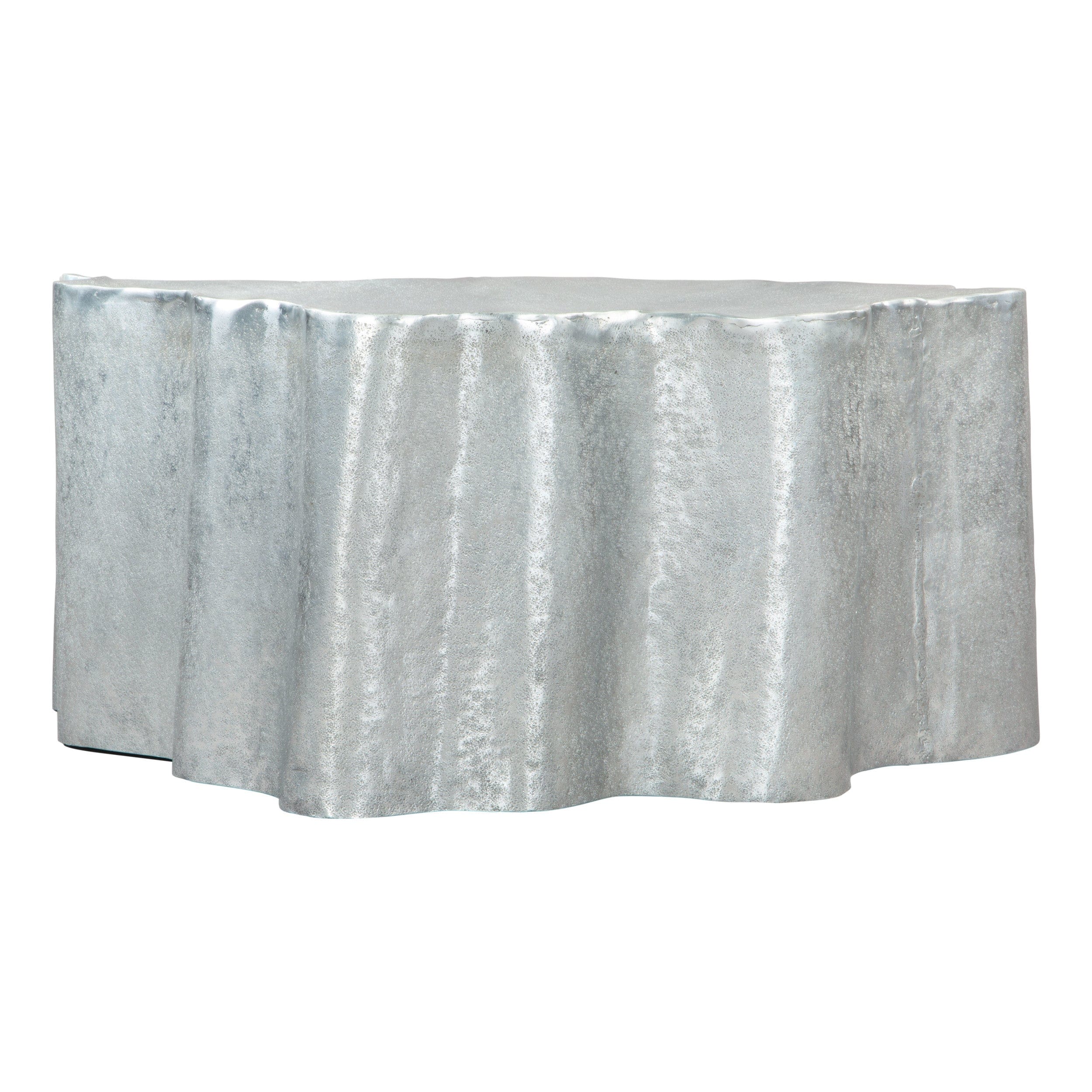 Kortha Coffee Table, Antique Silver - Image 2