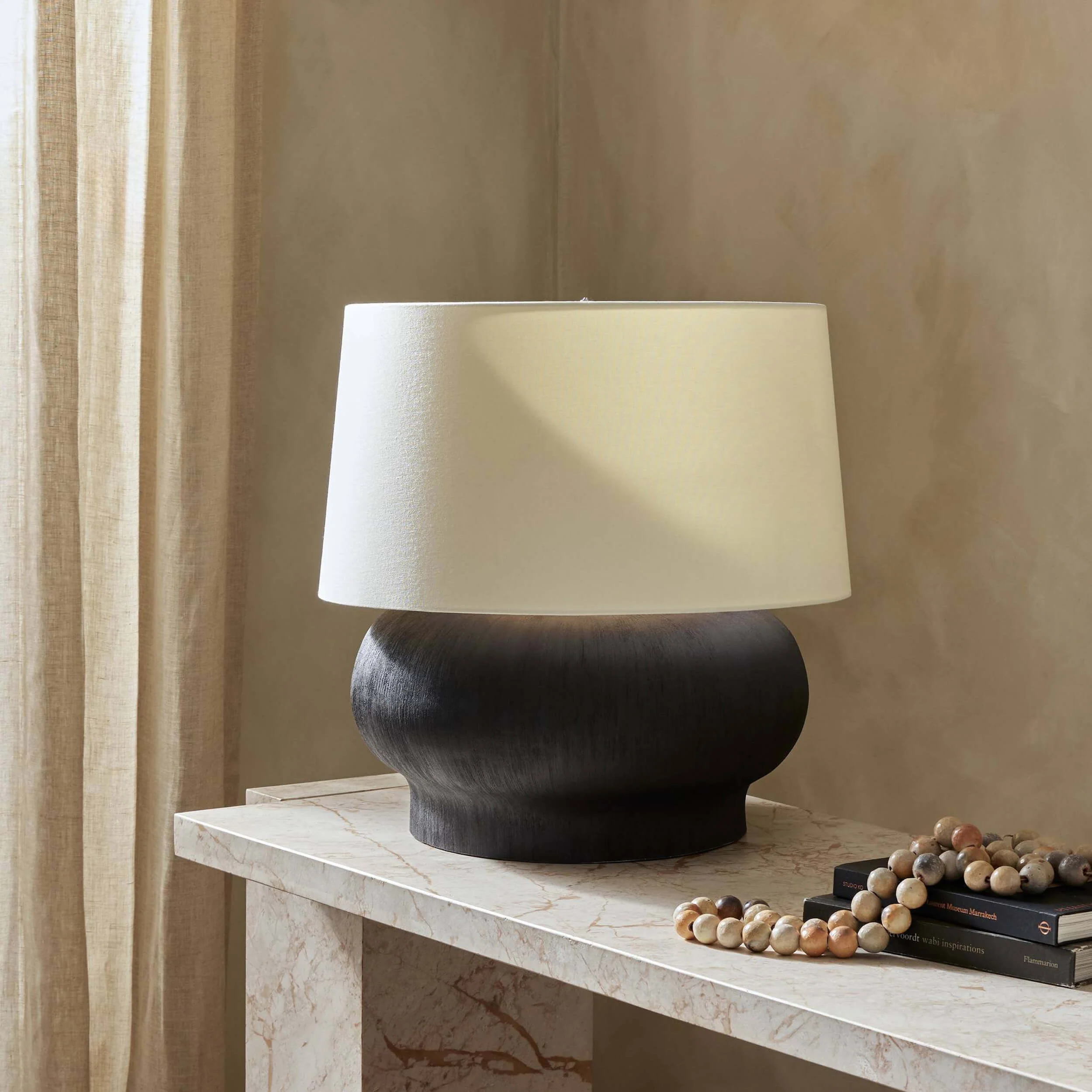 Kragen Table Lamp, Matte Black by Four Hands - Image 5