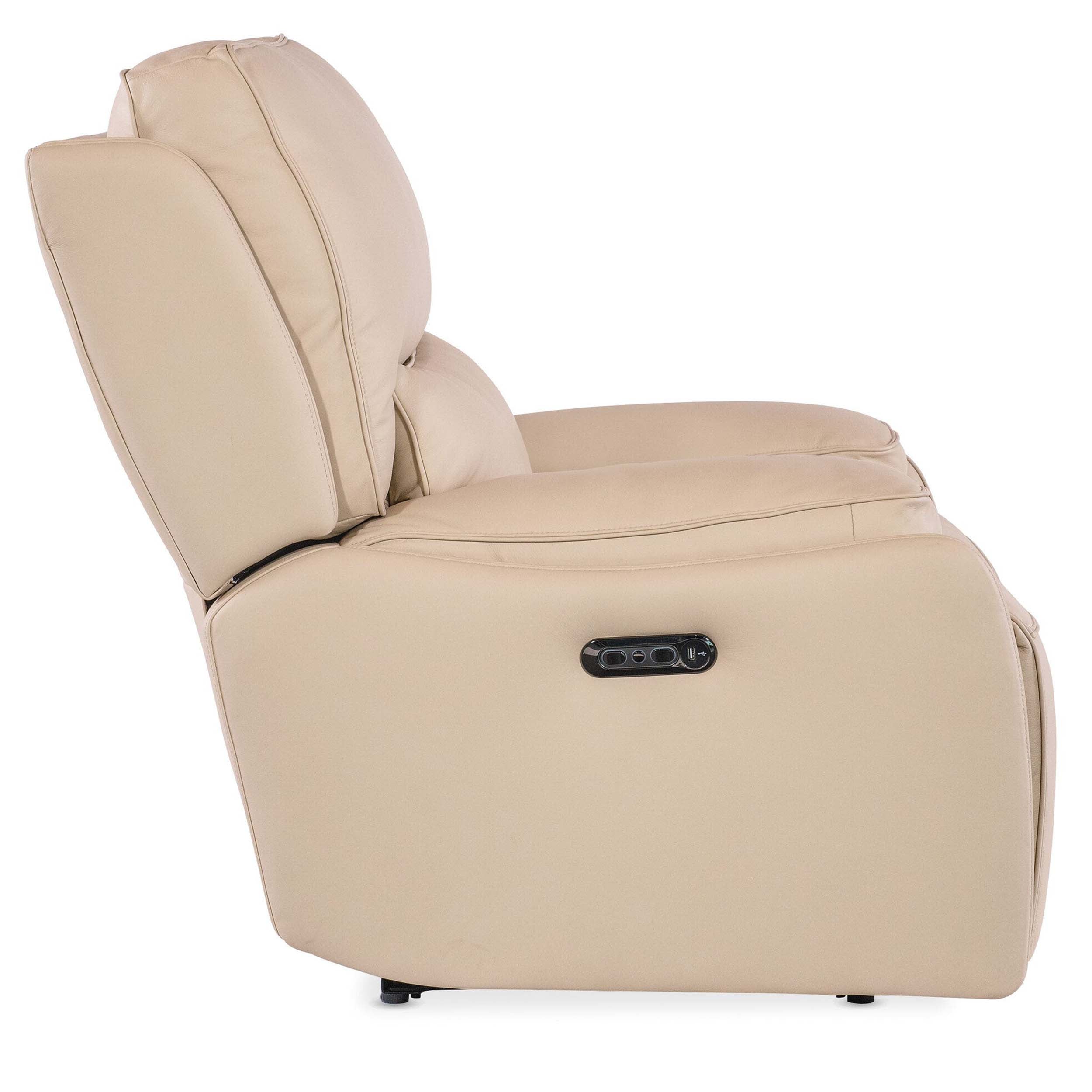 Kramer Leather Zero Gravity Power Recliner, Oslo Ivory - Image 3