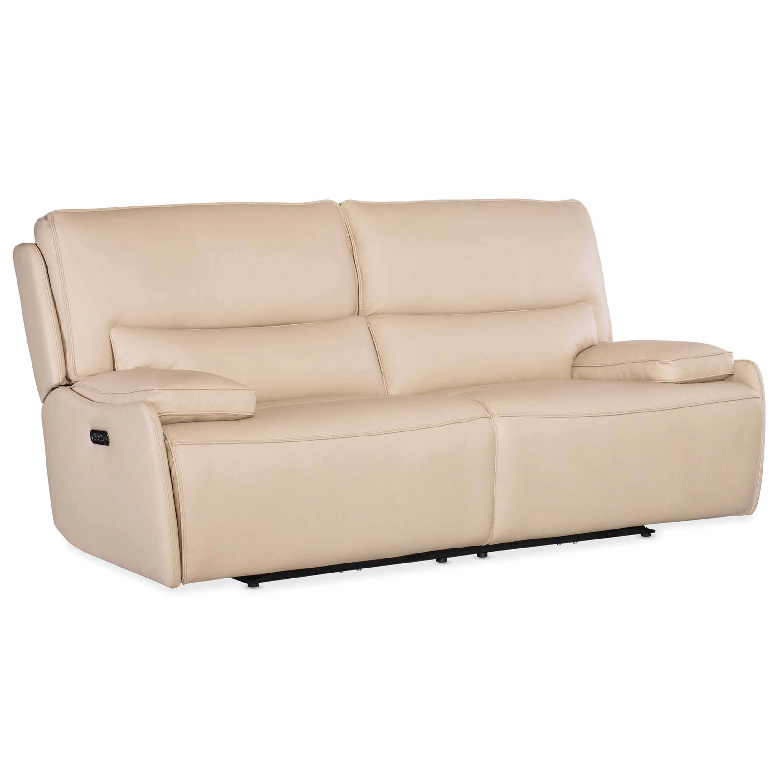Kramer Leather Zero Gravity Power Sofa, Oslo Ivory