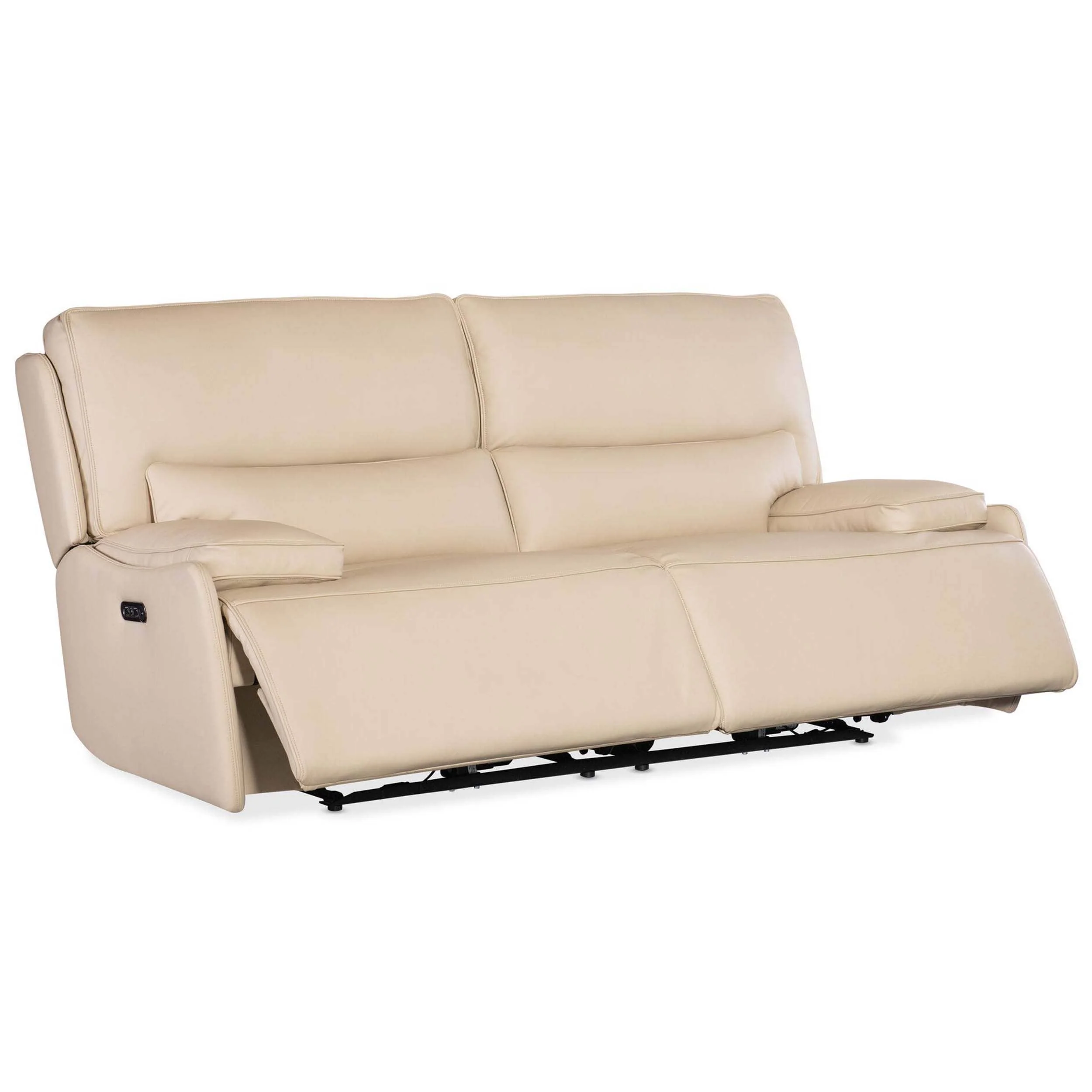 Kramer Leather Zero Gravity Power Sofa, Oslo Ivory - Image 5