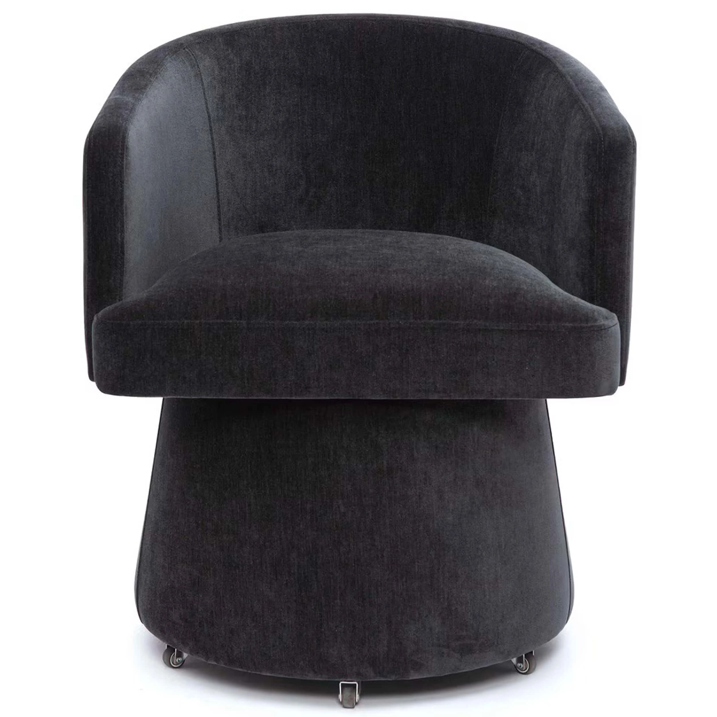Kristen Rolling Desk Chair, Black - Image 2