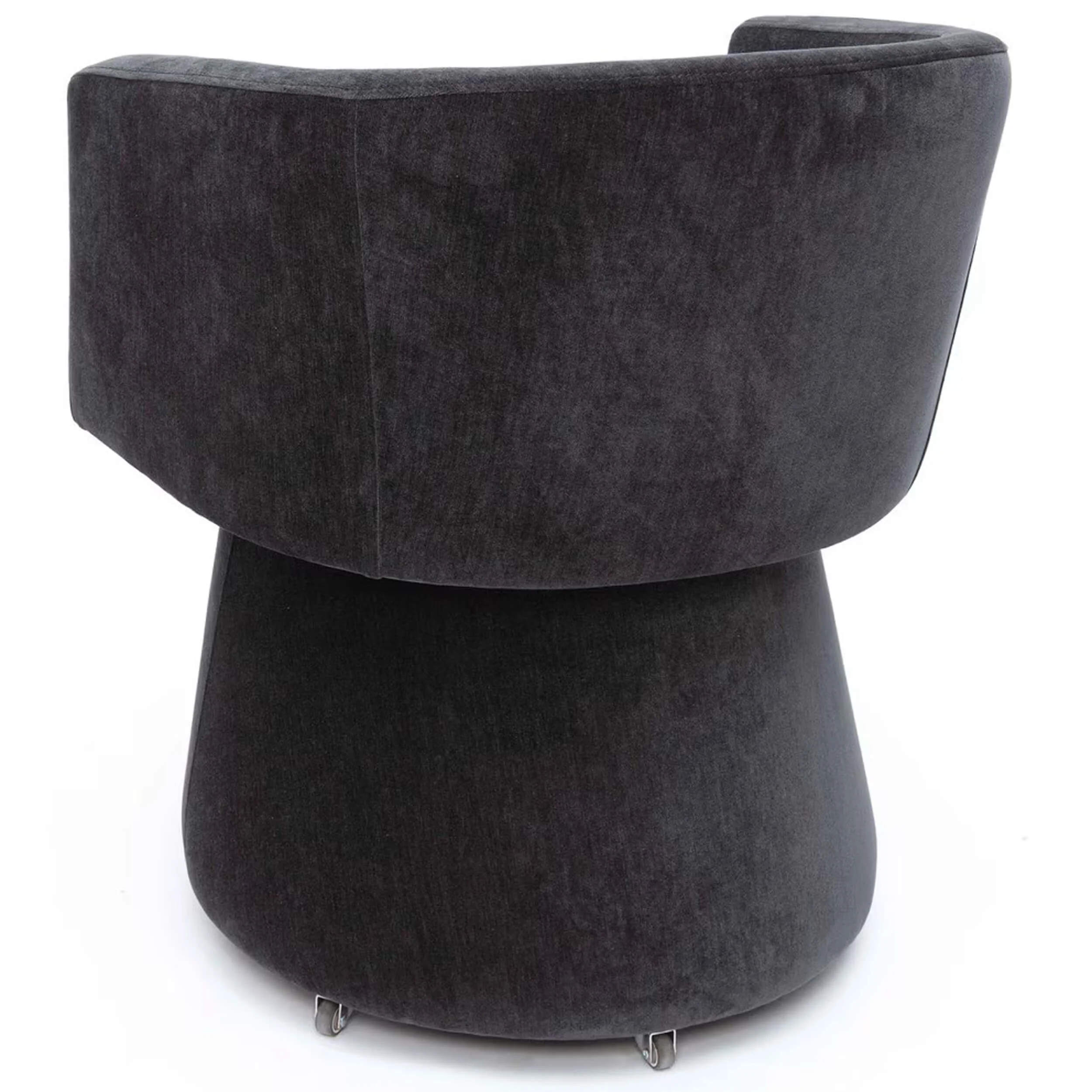 Kristen Rolling Desk Chair, Black - Image 3