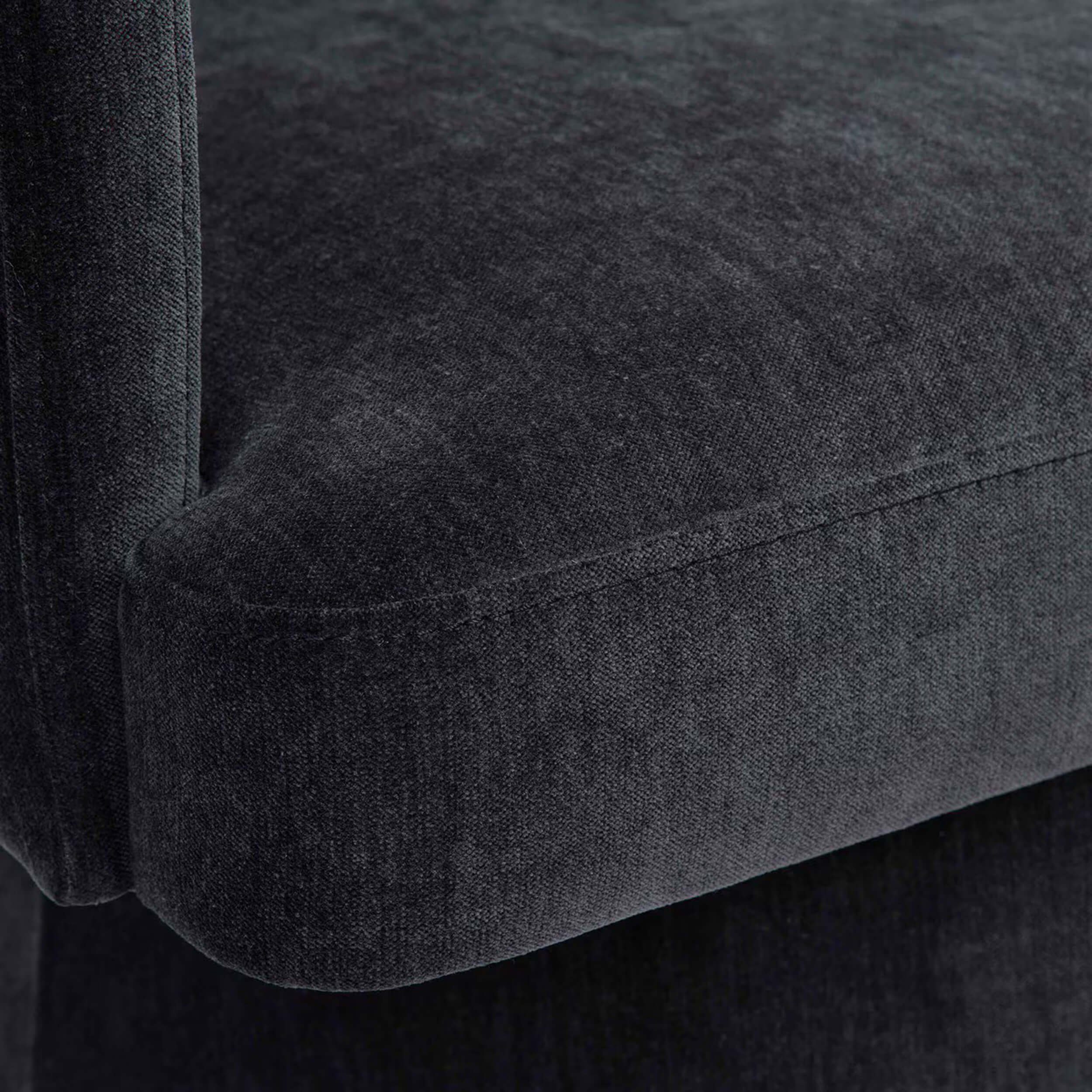 Kristen Rolling Desk Chair, Black - Image 4