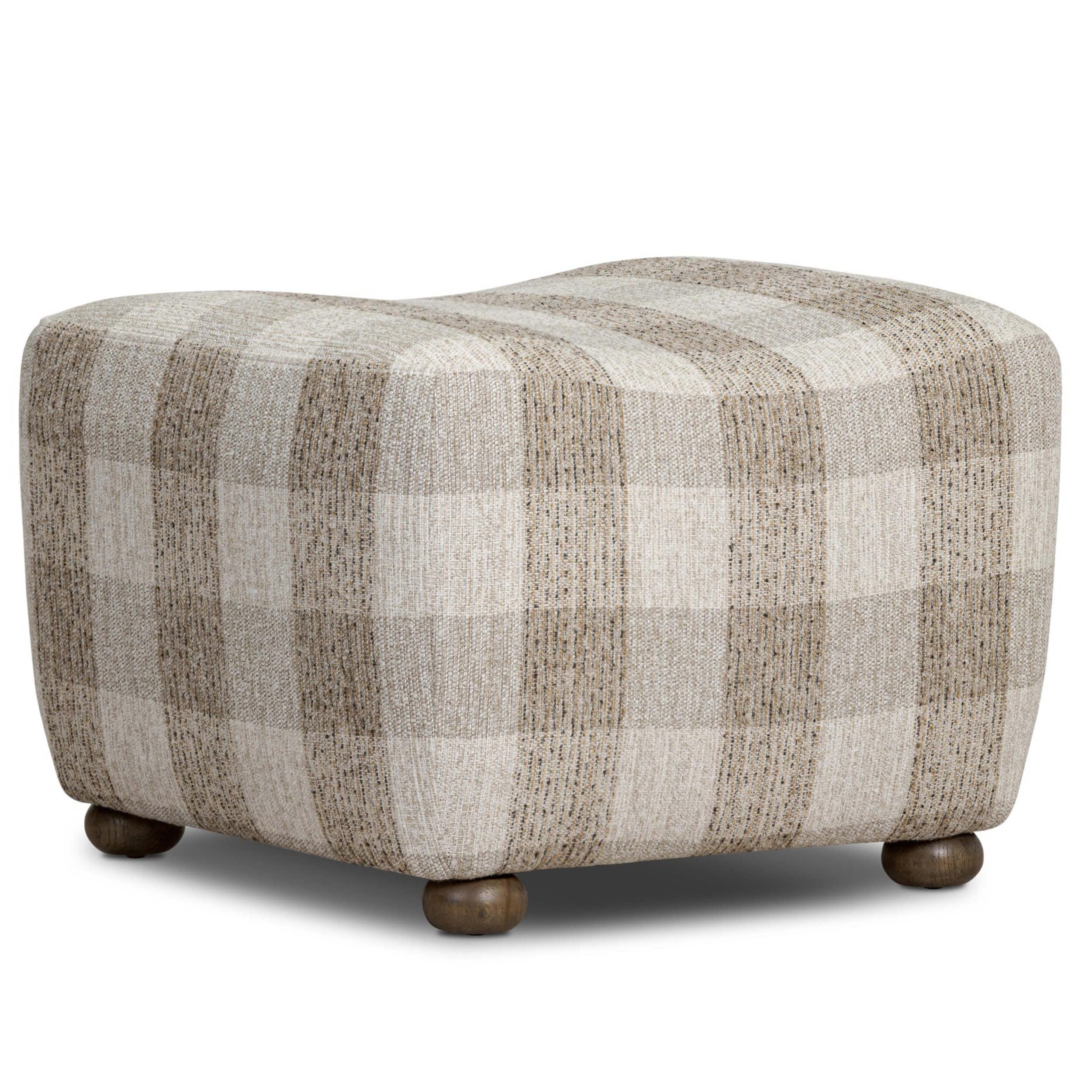 Kylo Ottoman, Dresden Pebble by Amber Lewis x Four Hands