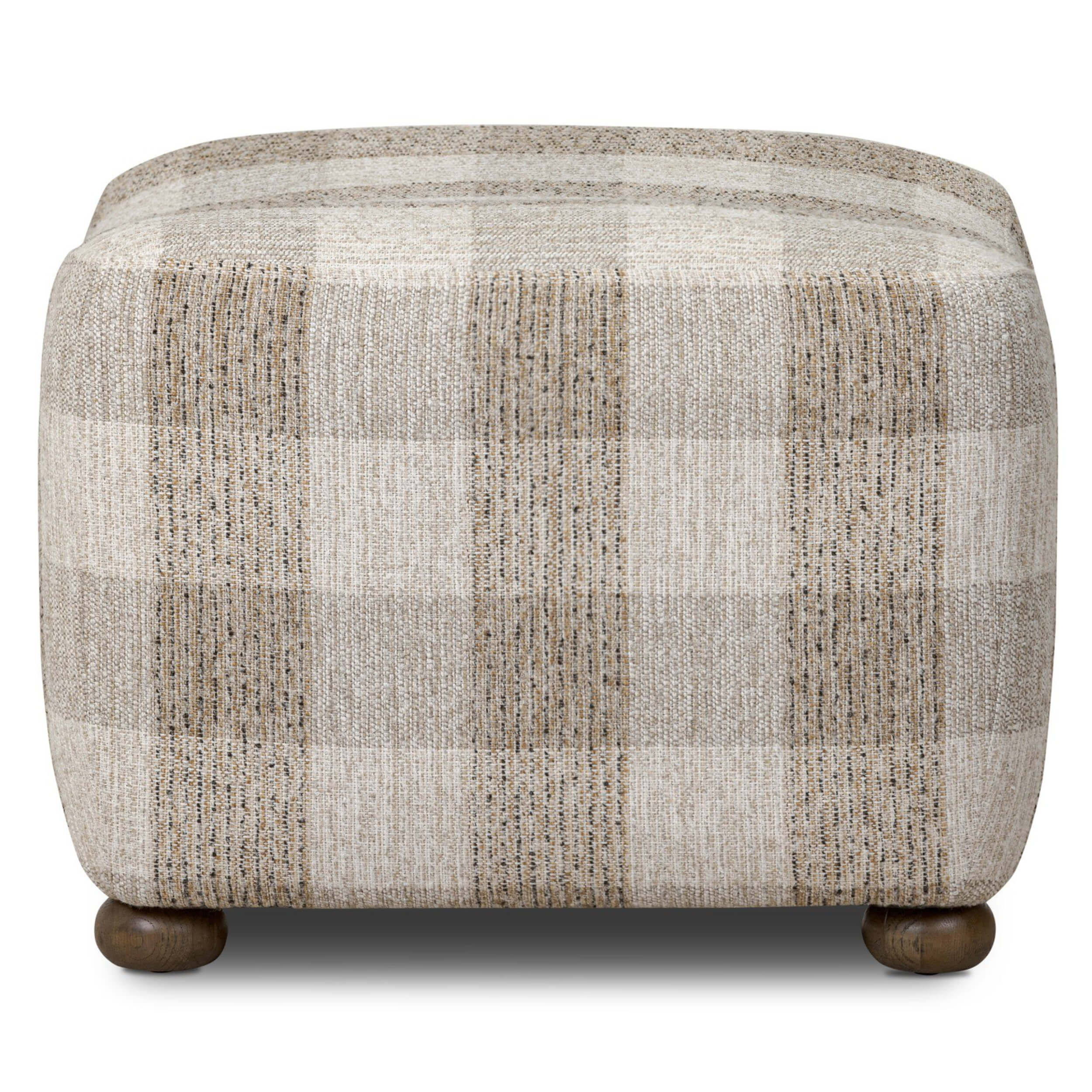 Kylo Ottoman, Dresden Pebble by Amber Lewis x Four Hands - Image 2