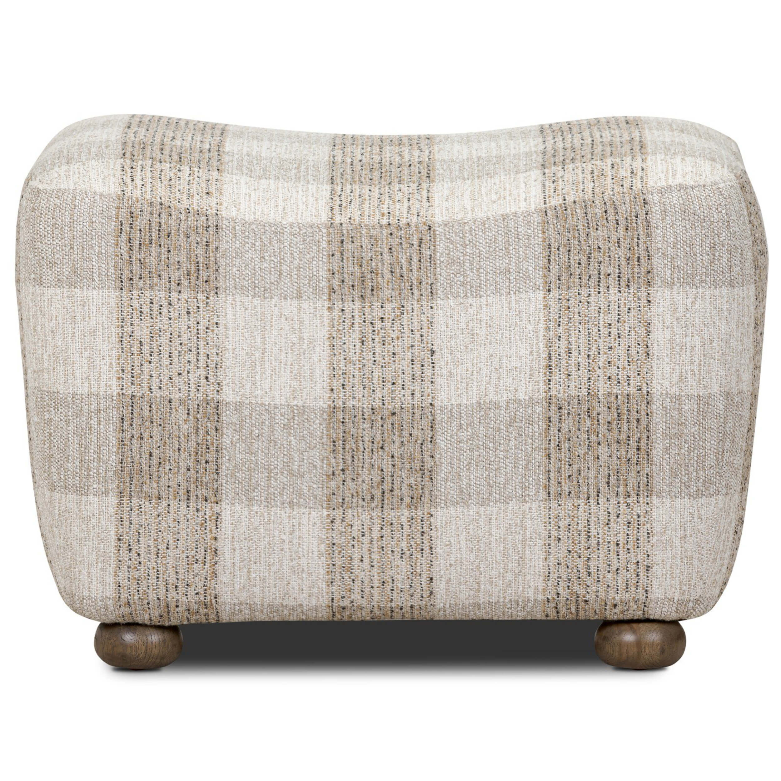 Kylo Ottoman, Dresden Pebble by Amber Lewis x Four Hands - Image 3