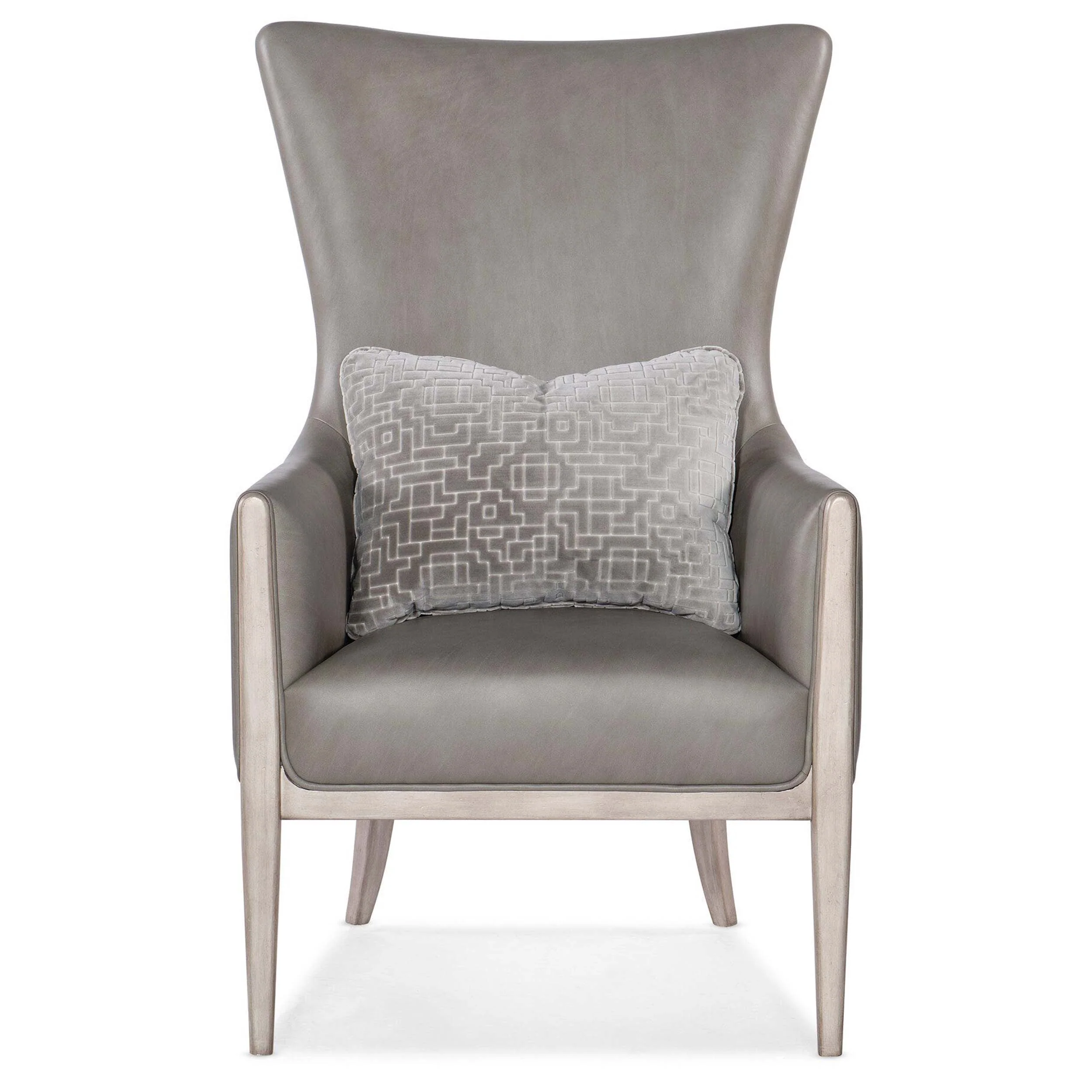 Kyndall Leather Club Chair, Guiltless Grey - Image 2