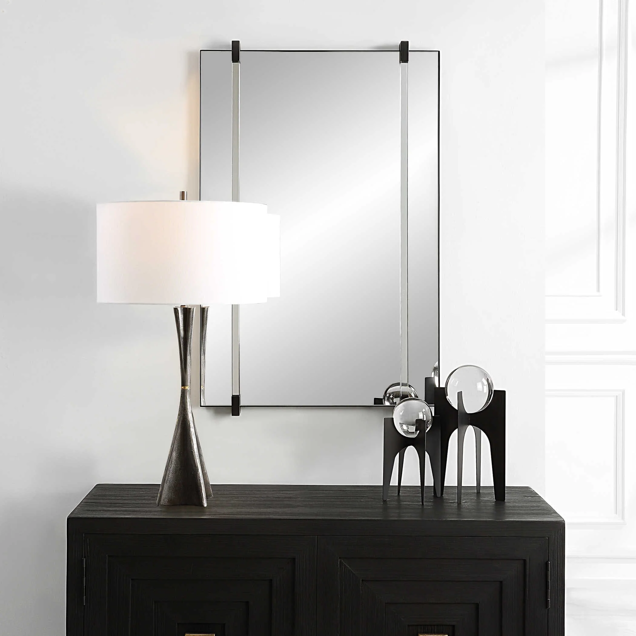 Ladonna Mirror, Black - Image 3