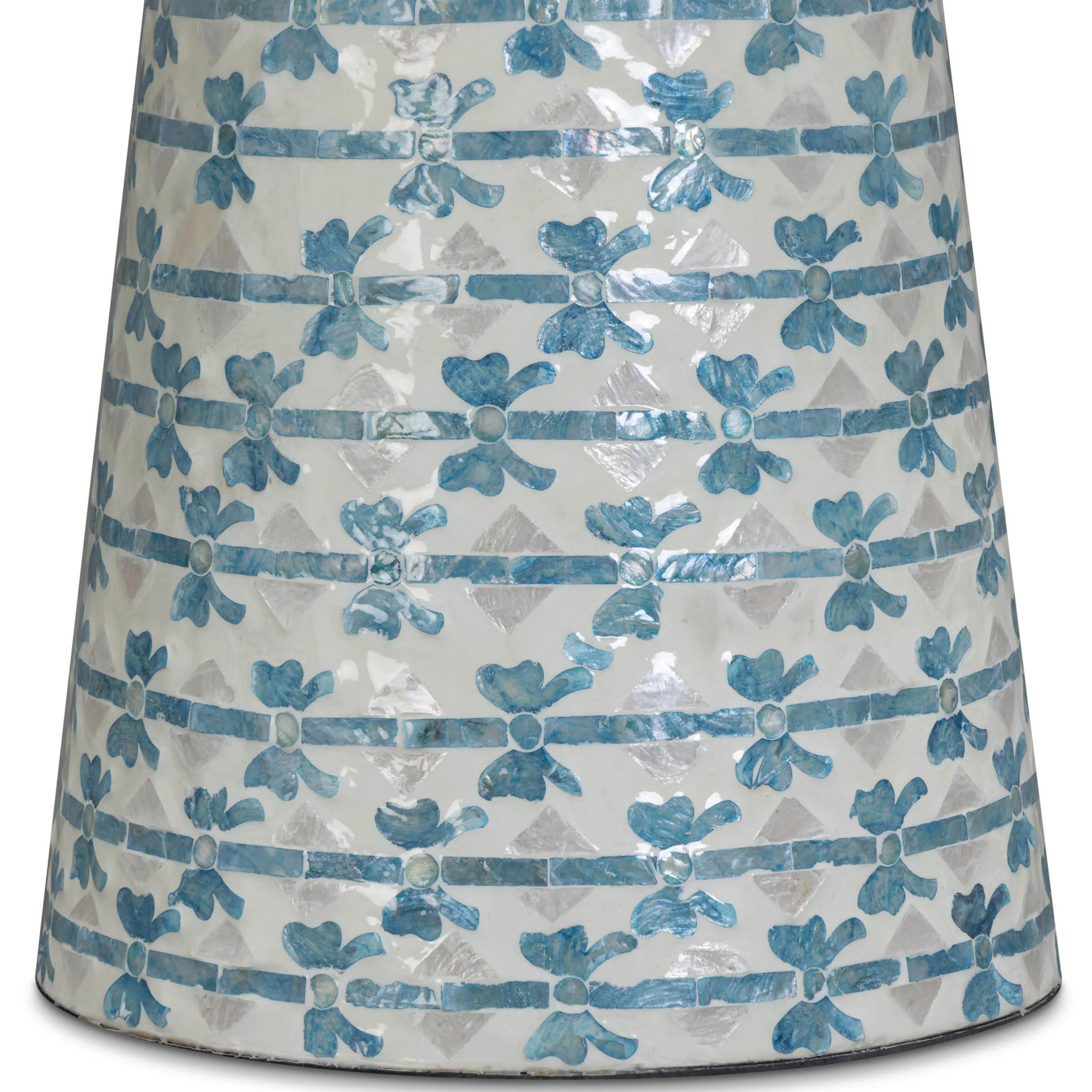 Lady Blue Ribbon Round Side Table, Blue - Image 3