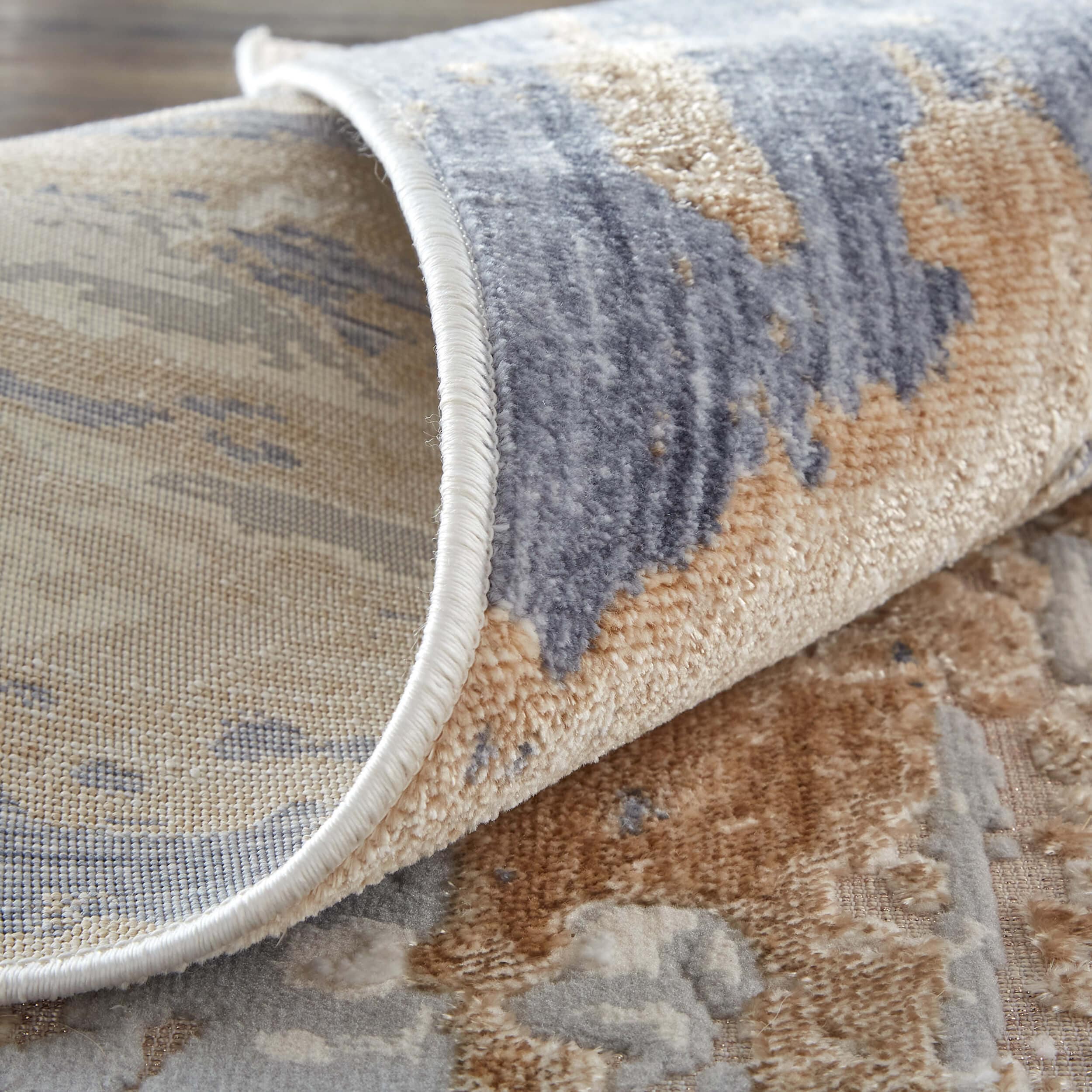 Feizy Rug Laina 39G5F, Beige/Blue - Image 3