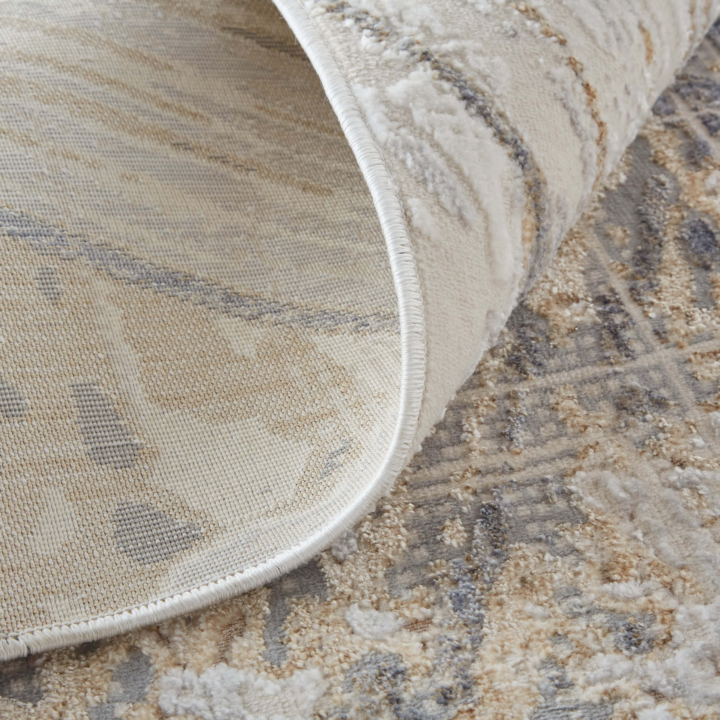 Feizy Rug Laina 39G6F, Gray/Beige - Image 3