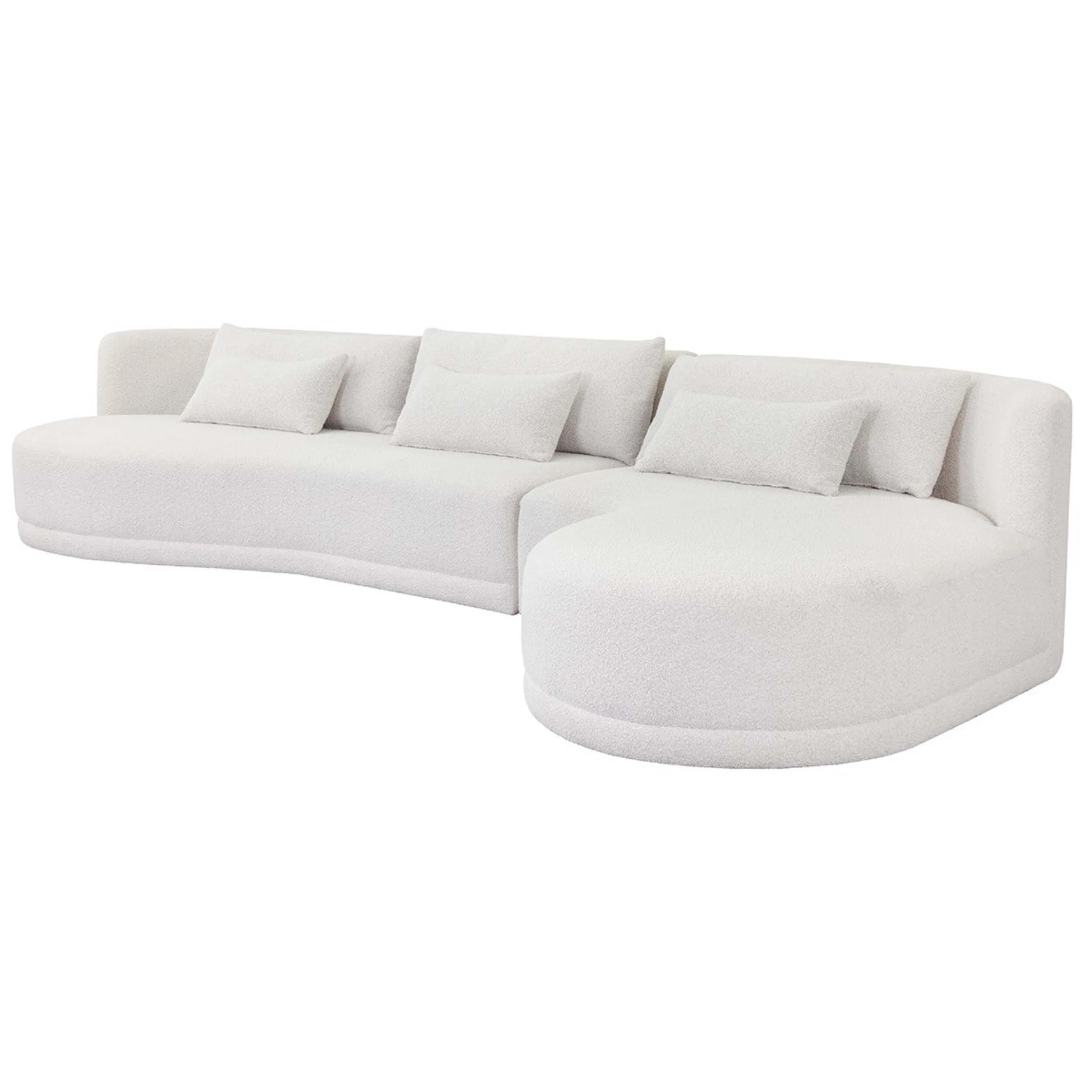 Laken RAF Chaise Sectional, Copenhagen White - Image 3