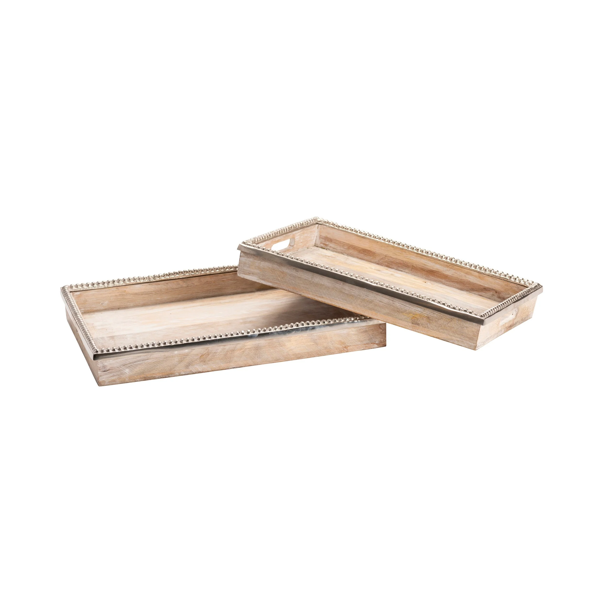 Lana Trays, White Wash, Set of 2 - Image 2