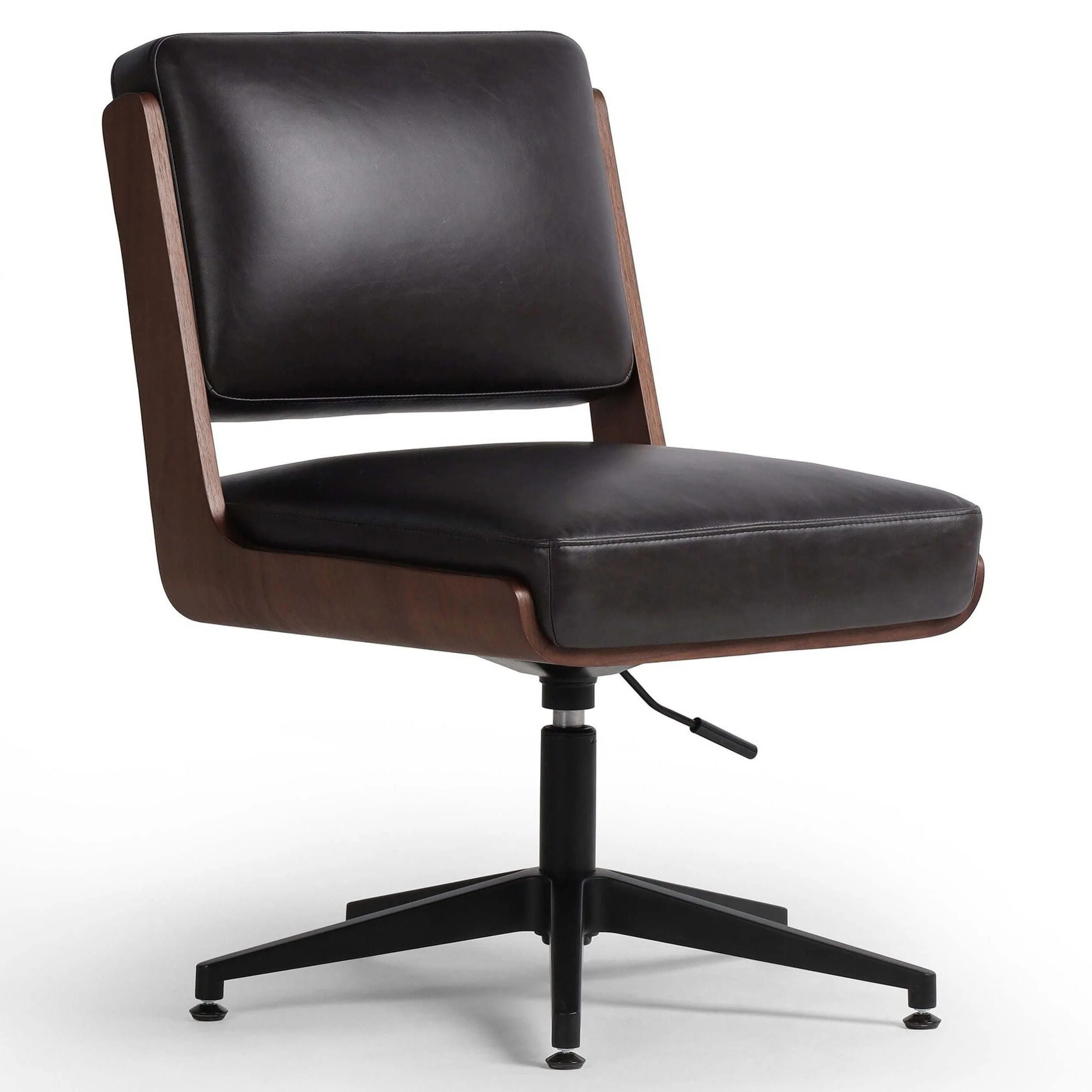 Landon Leather Desk Chair, Sonoma Black by Four Hands