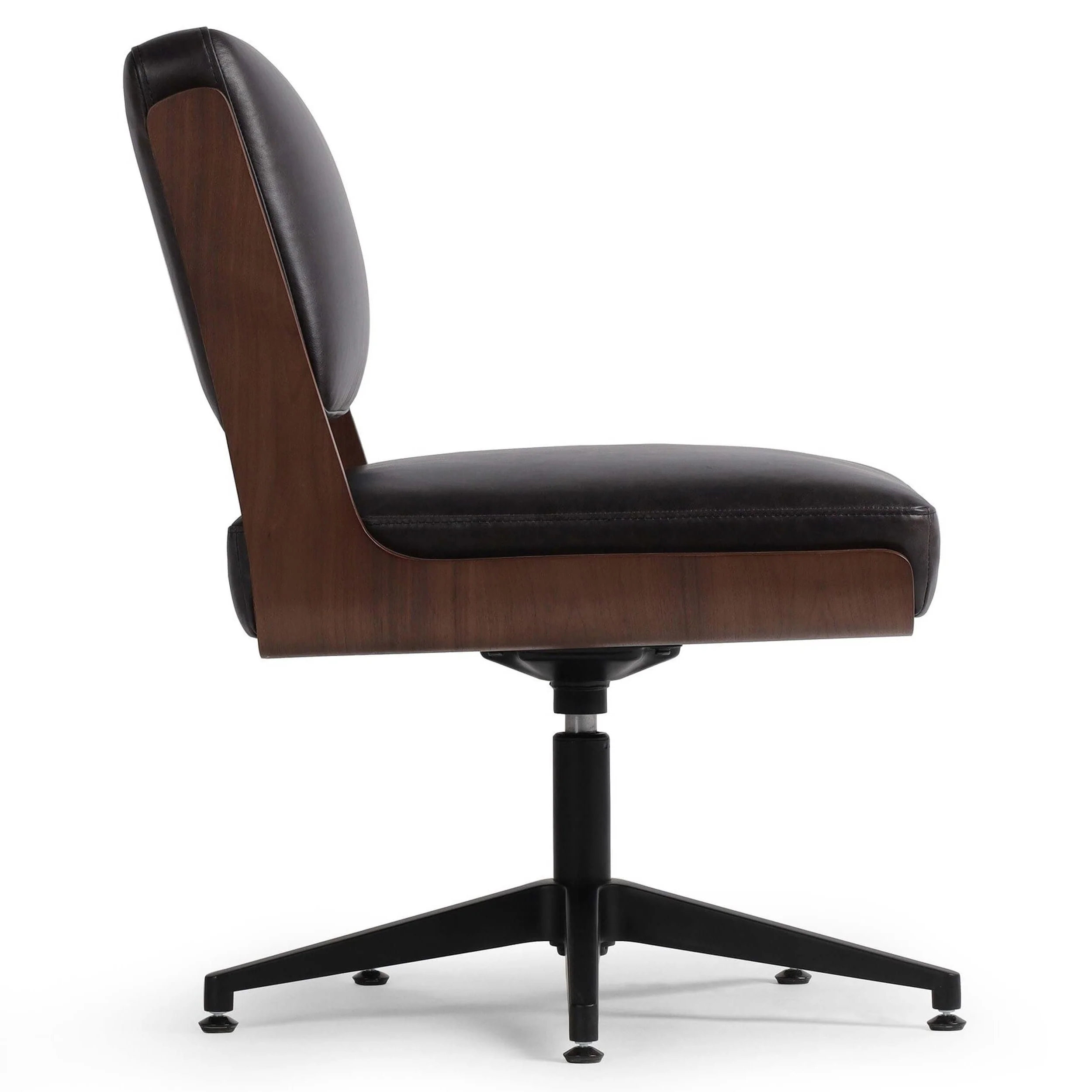 Landon Leather Desk Chair, Sonoma Black by Four Hands - Image 2