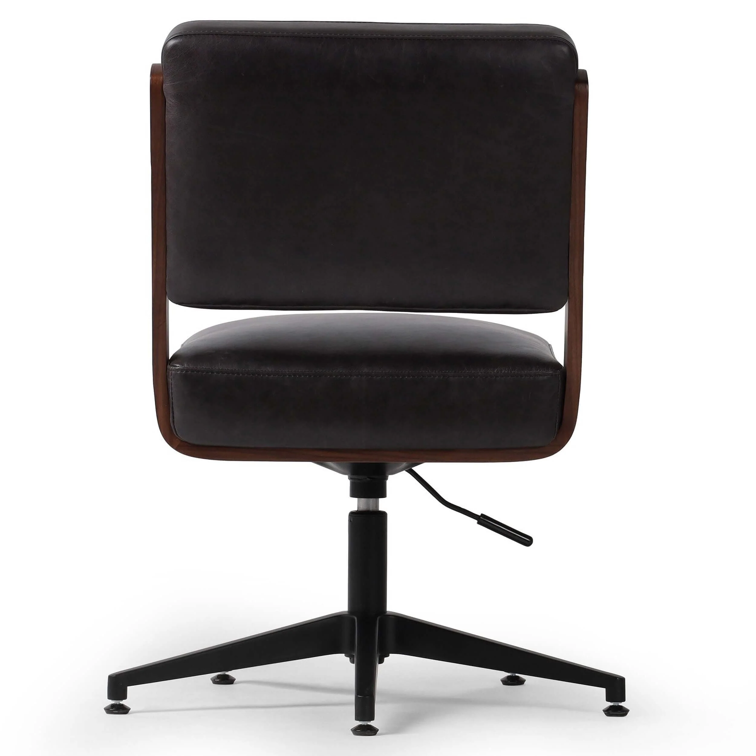 Landon Leather Desk Chair, Sonoma Black by Four Hands - Image 4