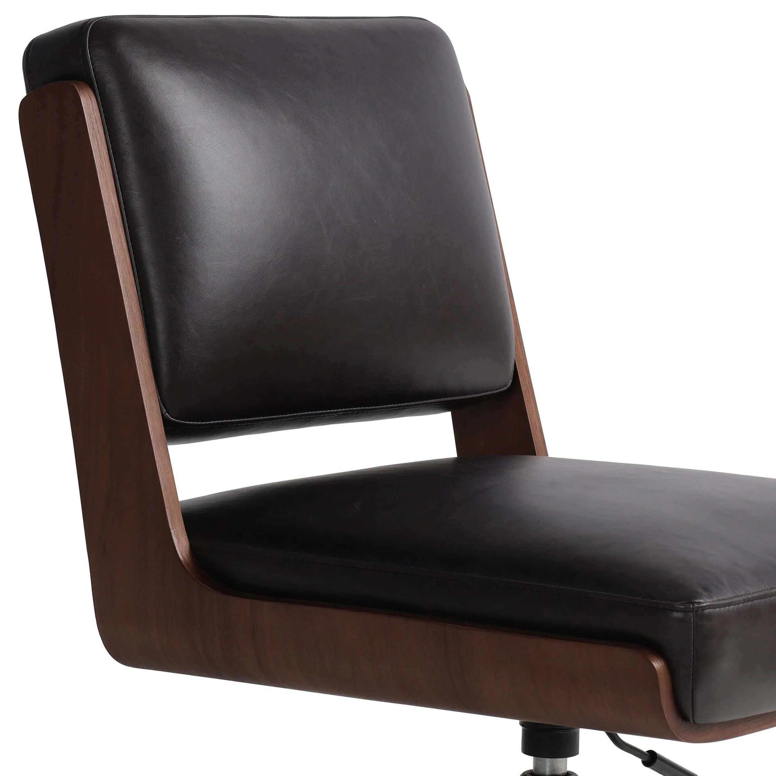 Landon Leather Desk Chair, Sonoma Black by Four Hands - Image 5