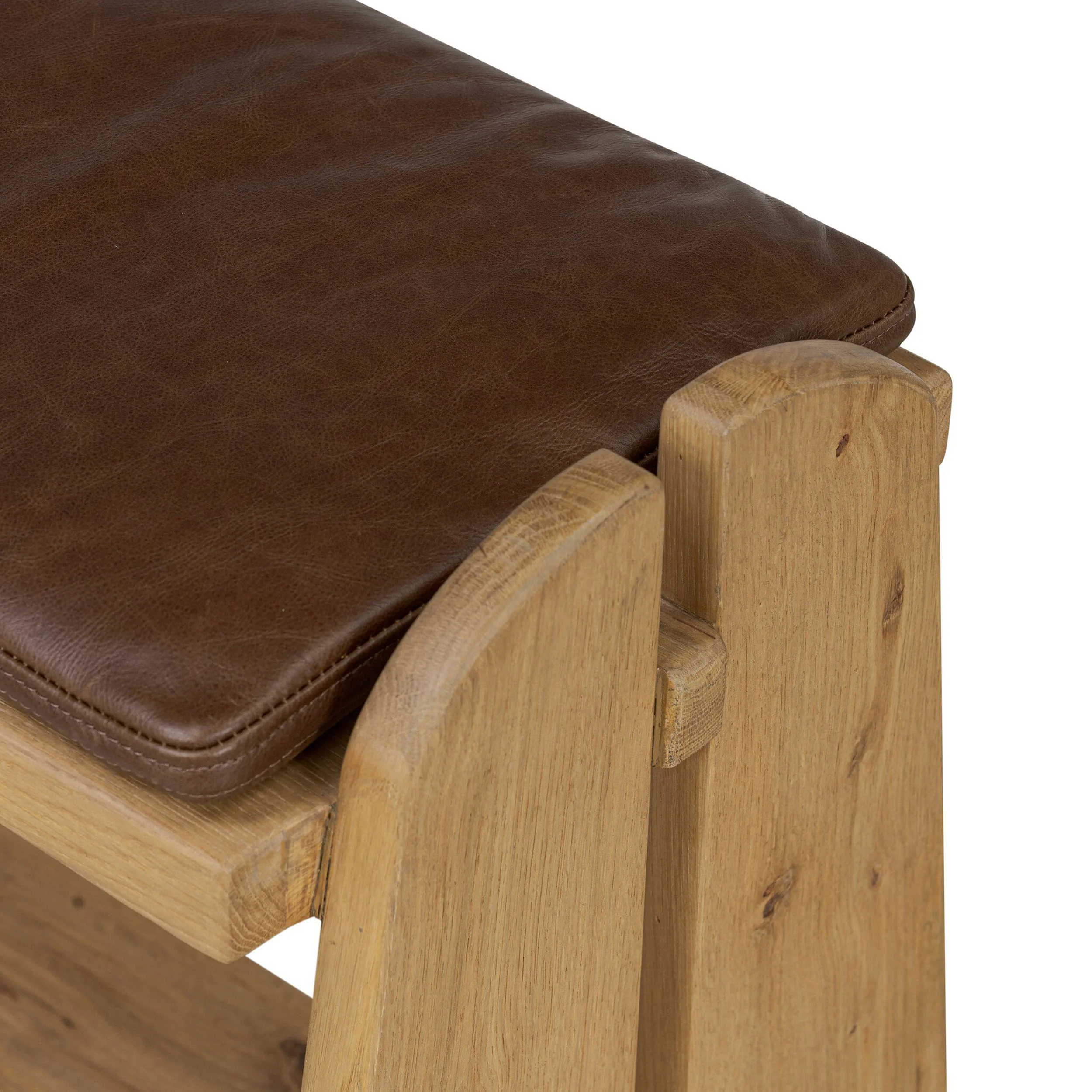 Landrea Accent Stool, Havana Brown by Four Hands - Image 4