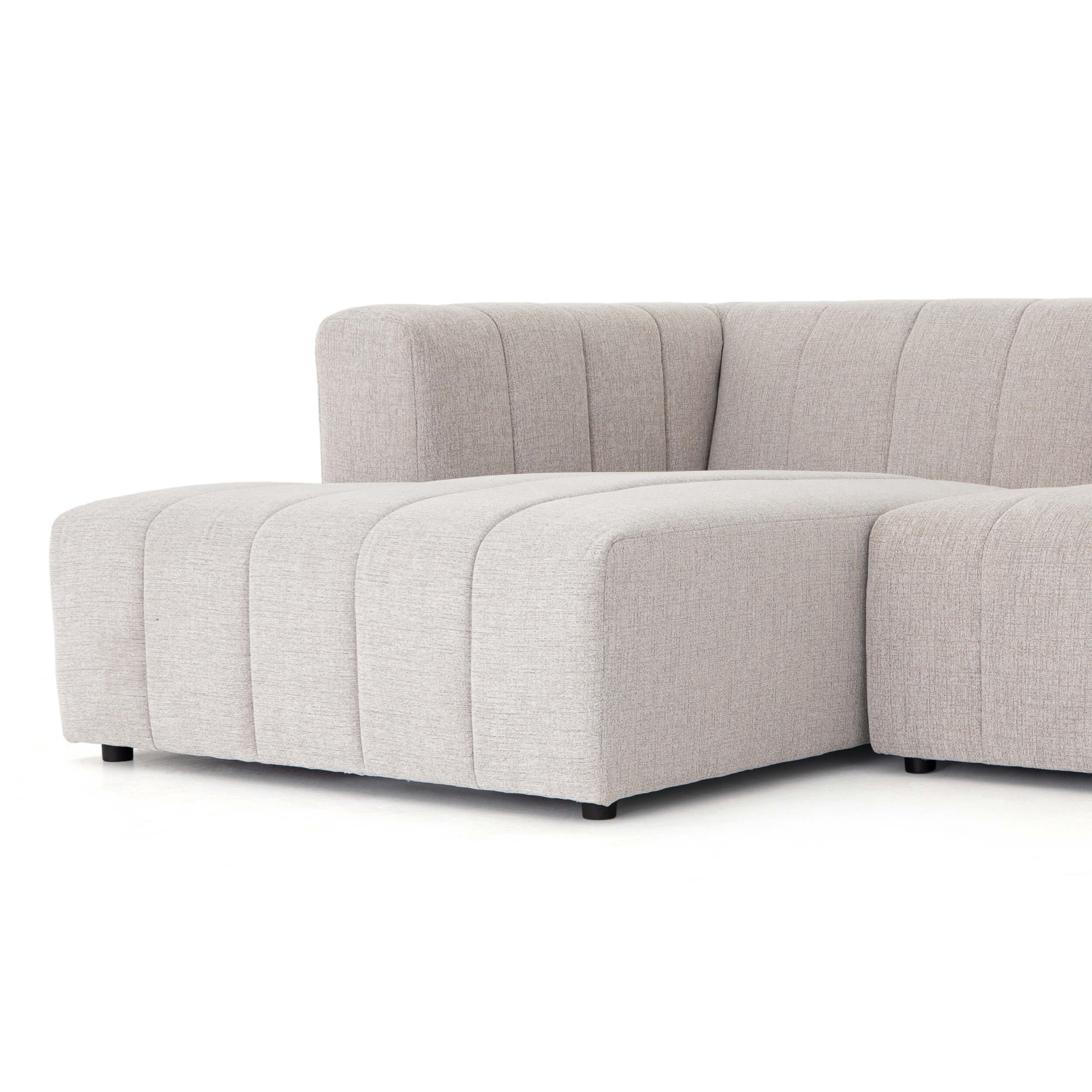 Langham Channeled 5 Piece Sectional, Napa Sandstone by Four Hands - Image 4