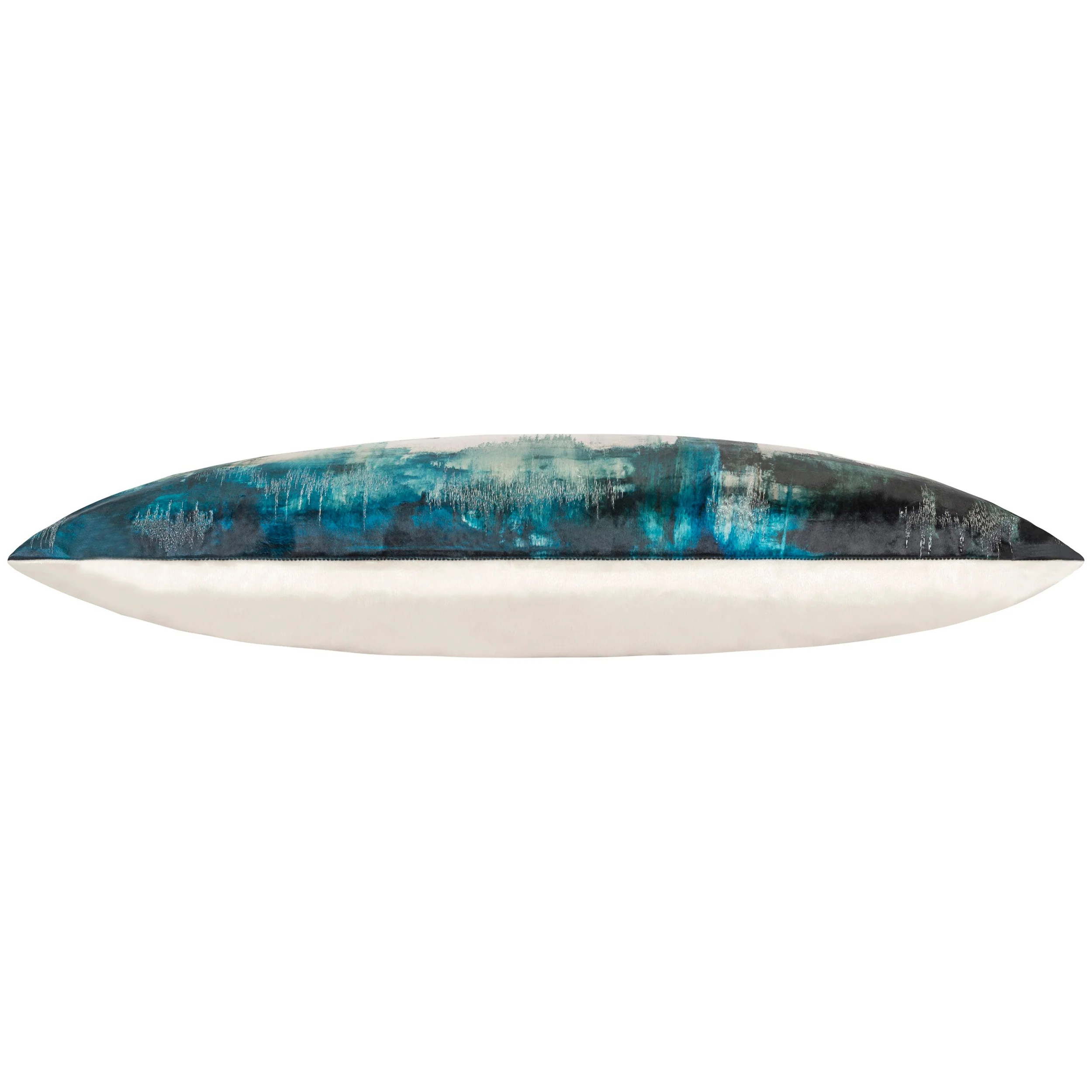 Lapis Lumbar Pillow, Aqua Blue - Image 2