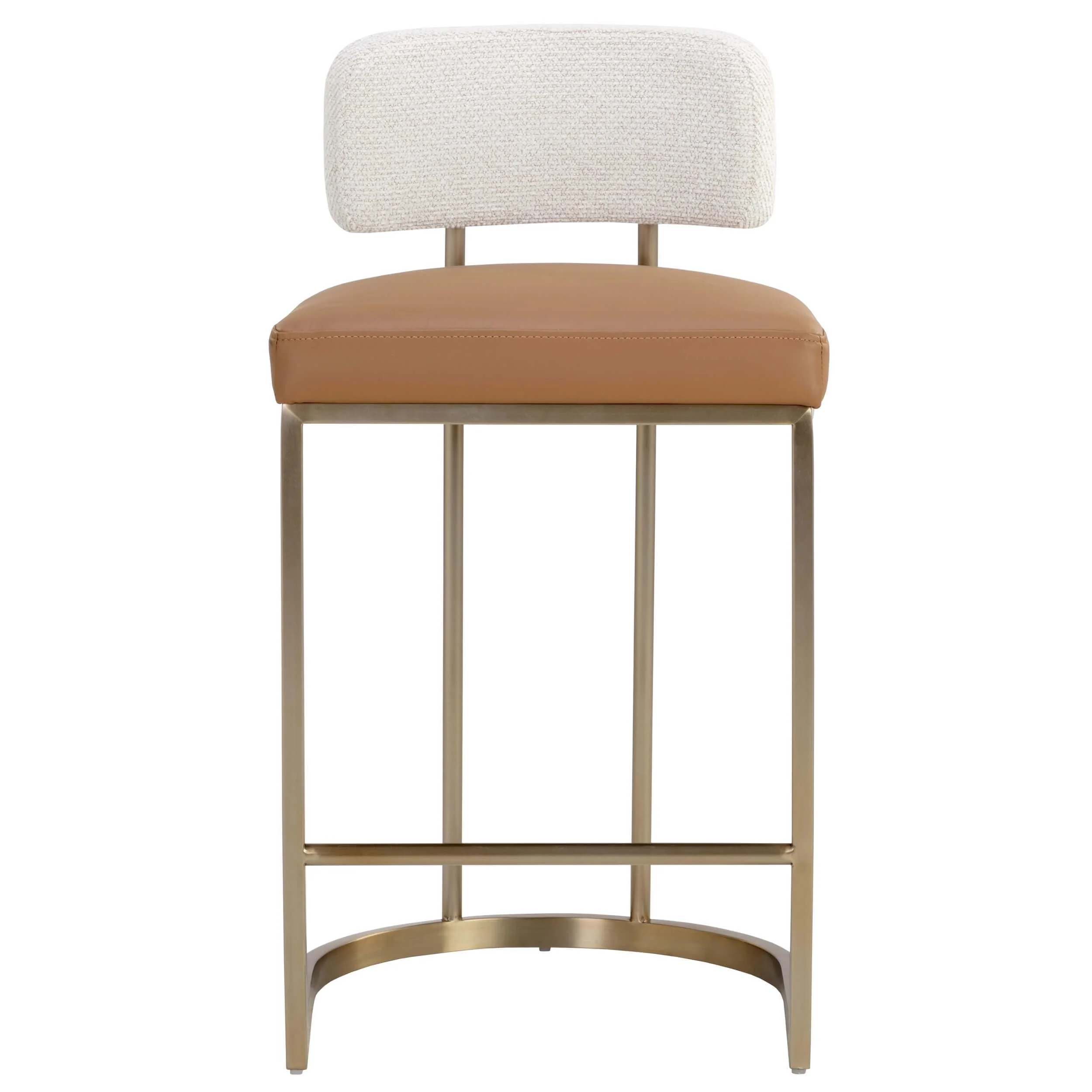 Larissa Bar & Counter Stool, Napa Cognac/Rhea Light Barley - Image 2