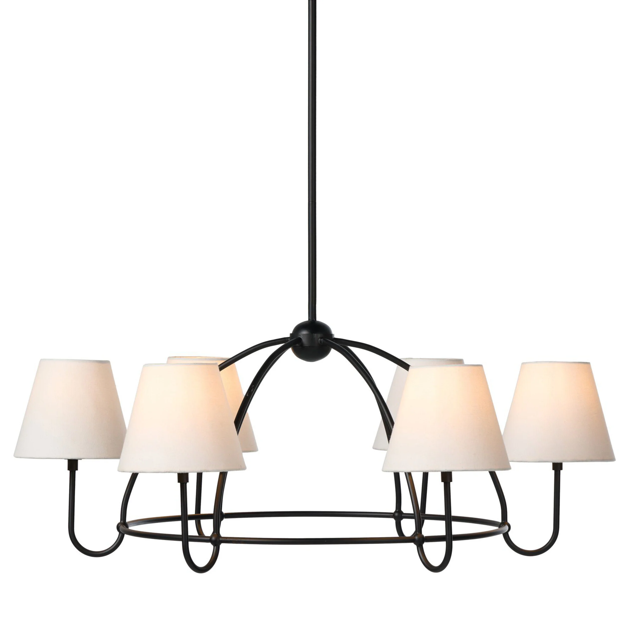 Larson Chandelier, Matte Black by Amber Lewis x Four Hands - Image 3