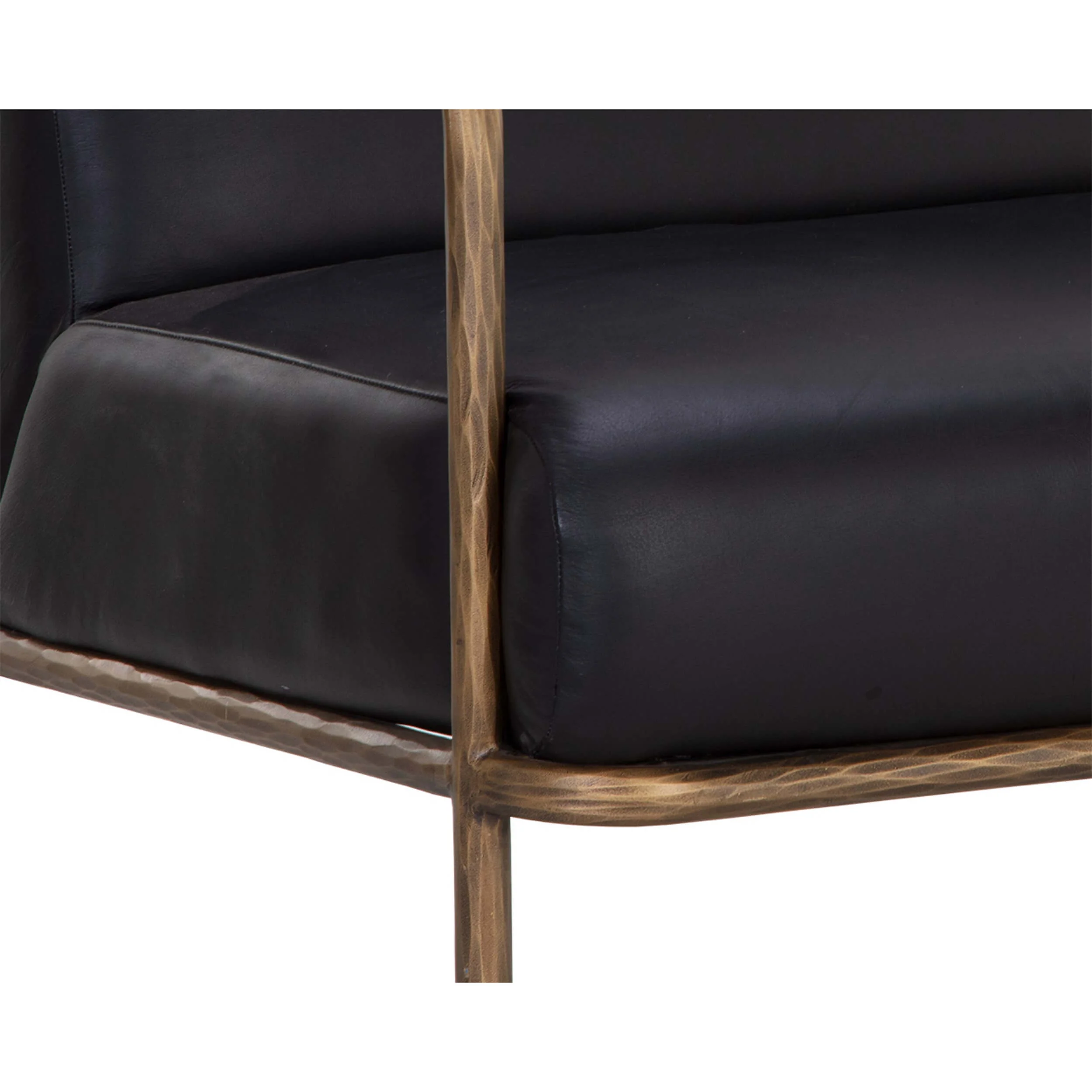 Lathan Leather Chair, Charcoal Black - Image 6