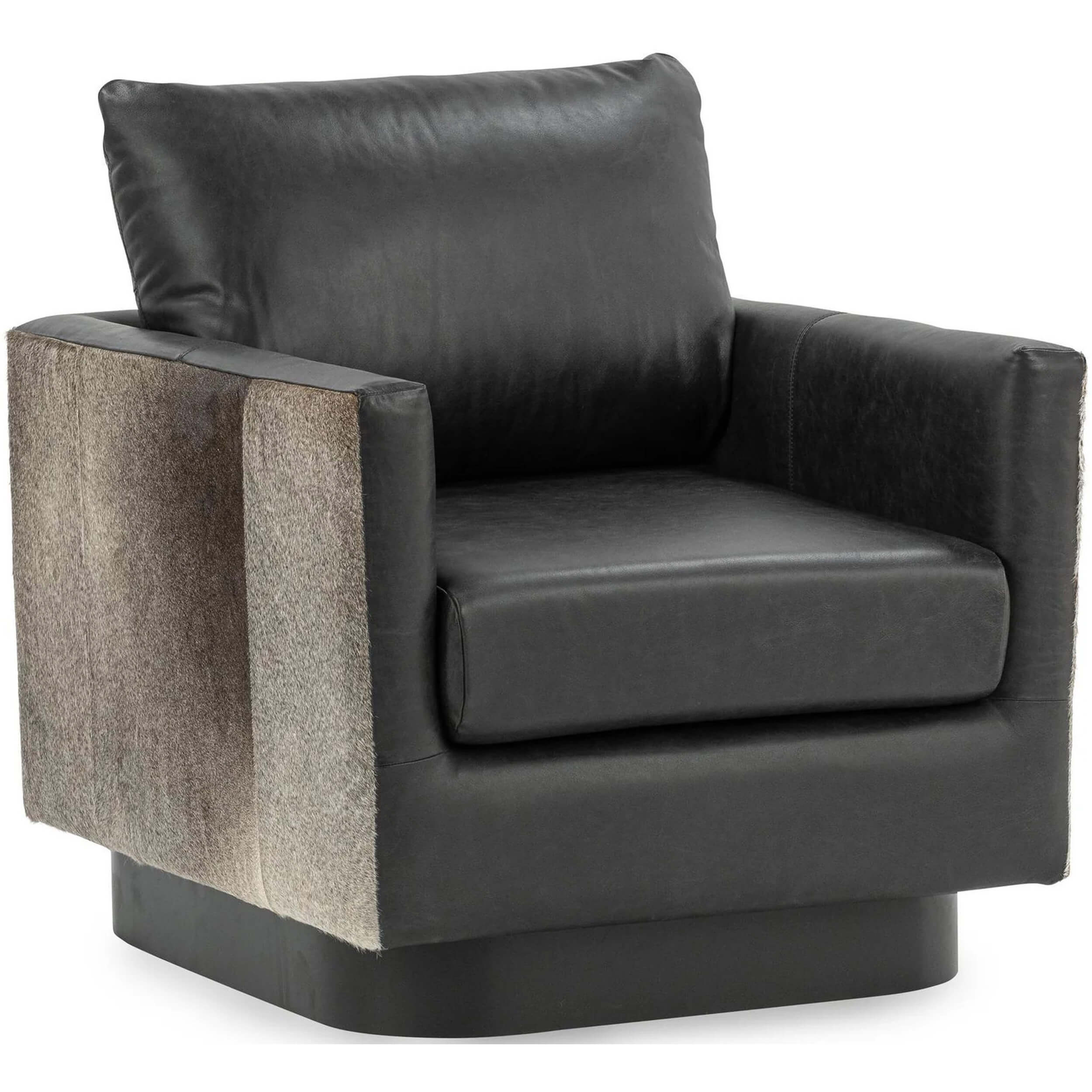 Lathe Swivel Chair, Rustic Shadow