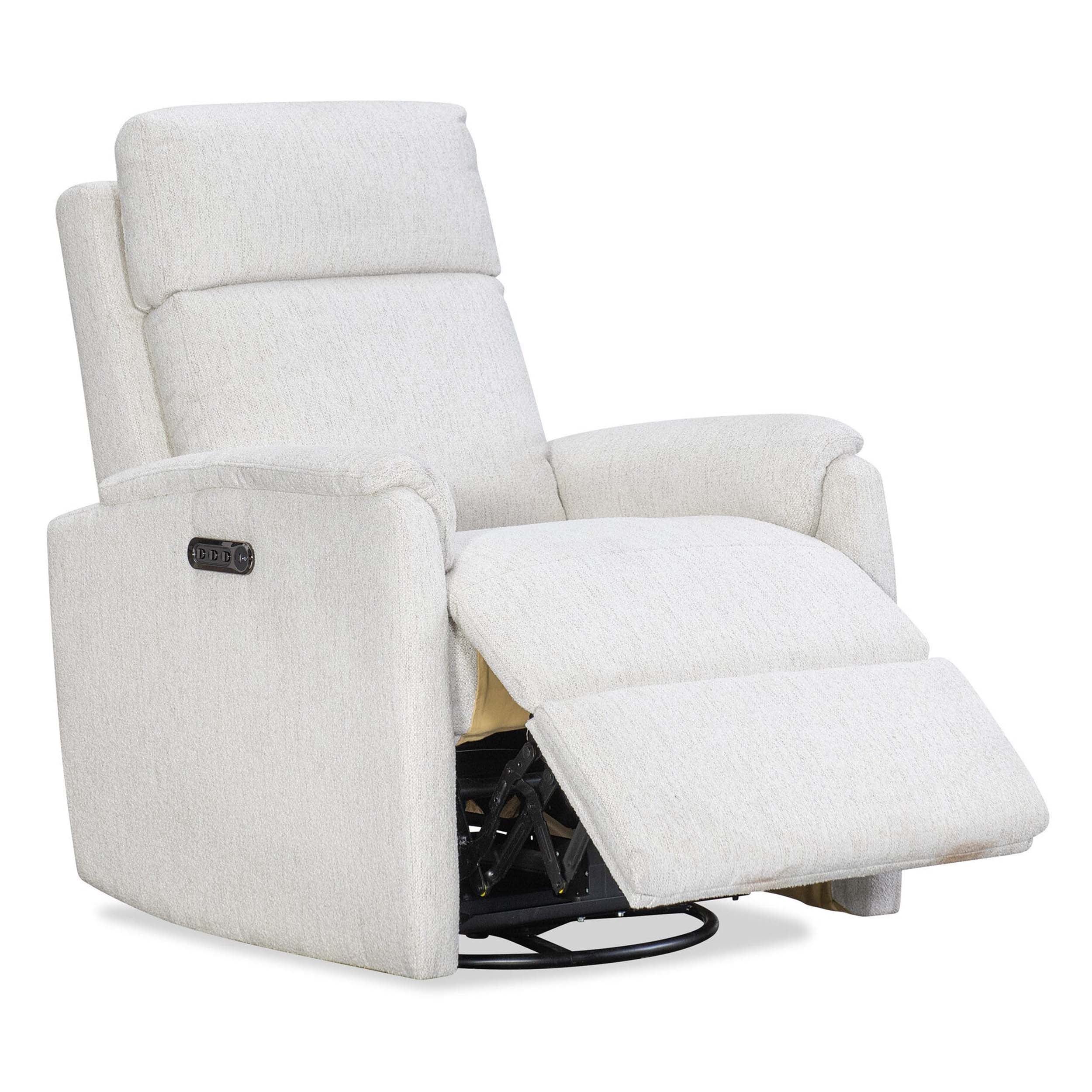 Latitudes Power Swivel Recliner, Zena Cotton - Image 5